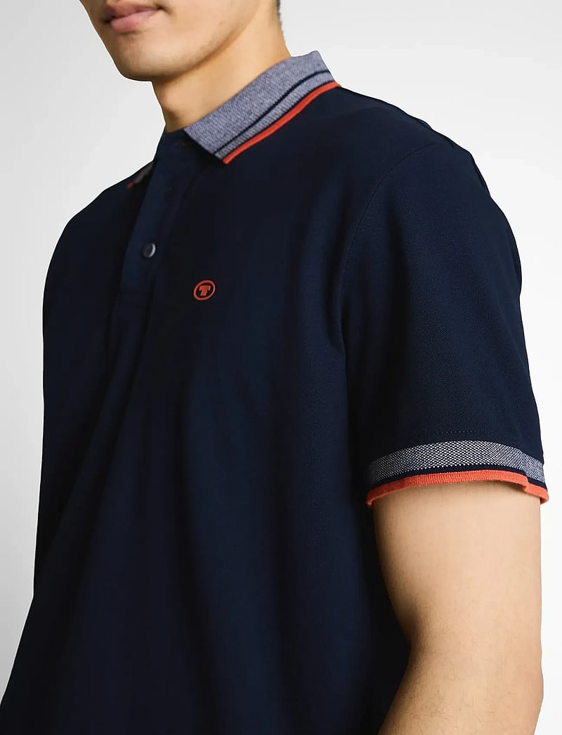 Tom Tailor - printed polo - kurzärmelig - sky captain blue - 4