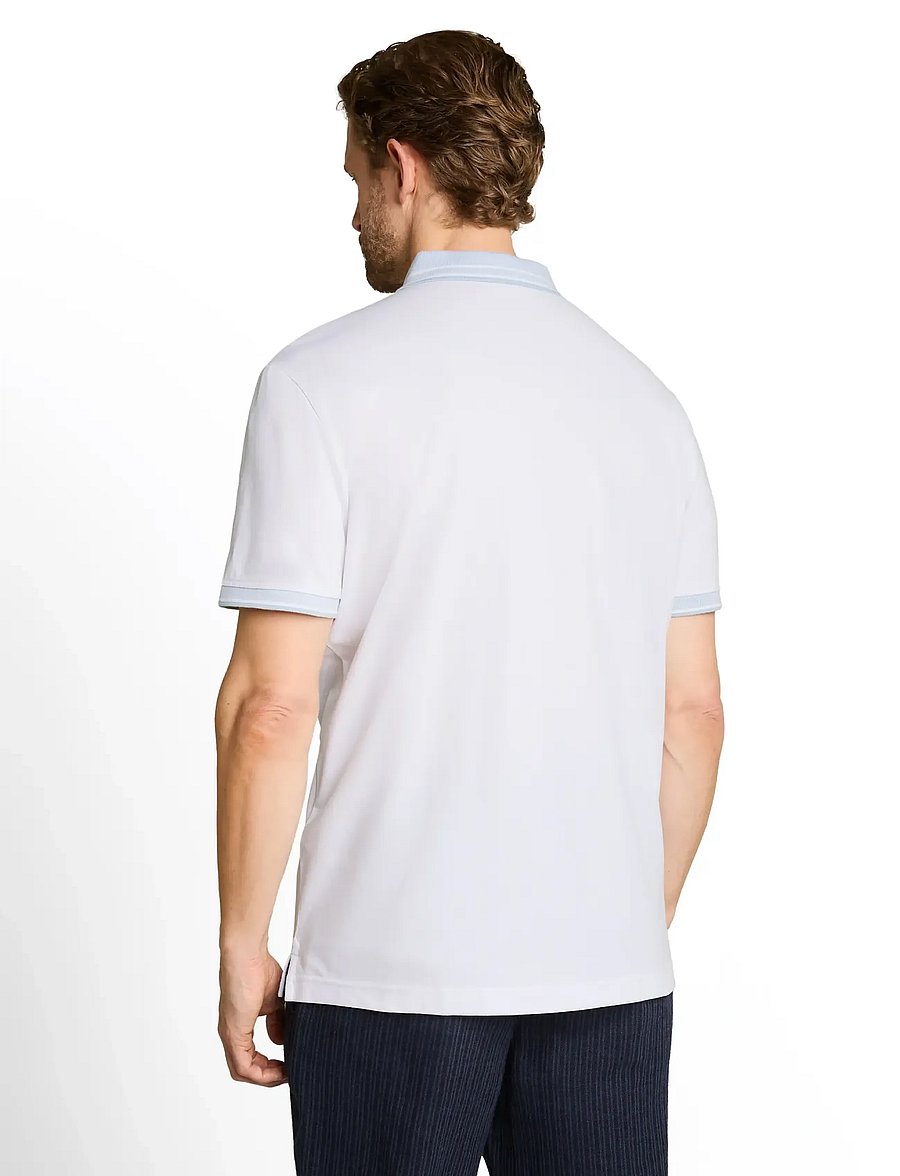 Tom Tailor - printed polo - kurzärmelig - white - 2