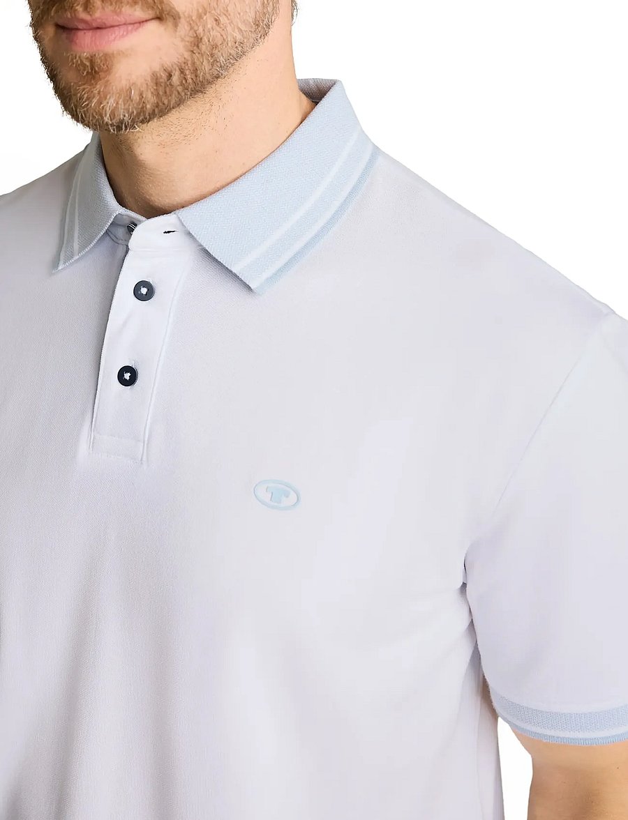 Tom Tailor - printed polo - kurzärmelig - white - 4