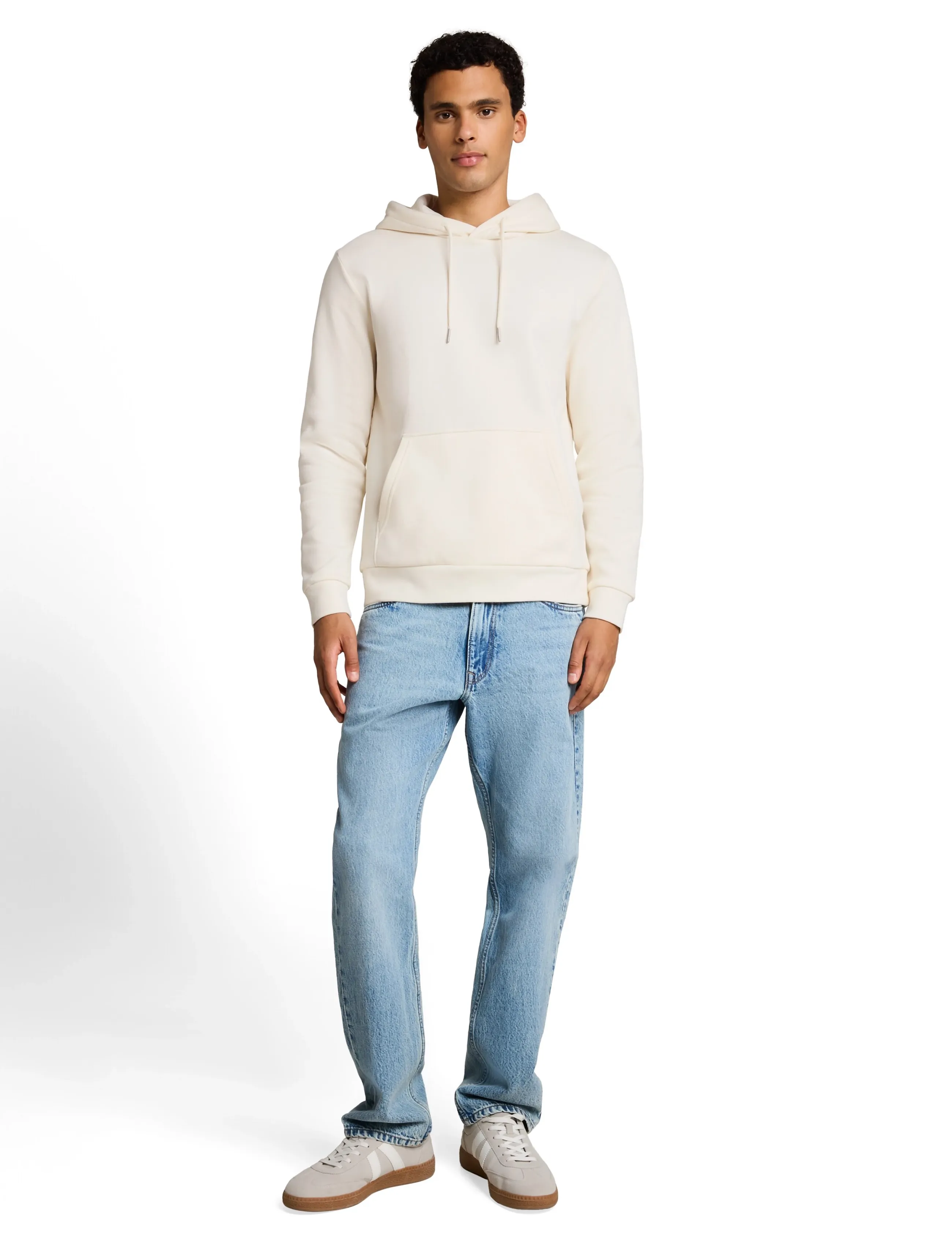 Tom Tailor solid hoody - Streetstyle - GARDENIA WHITE / cream