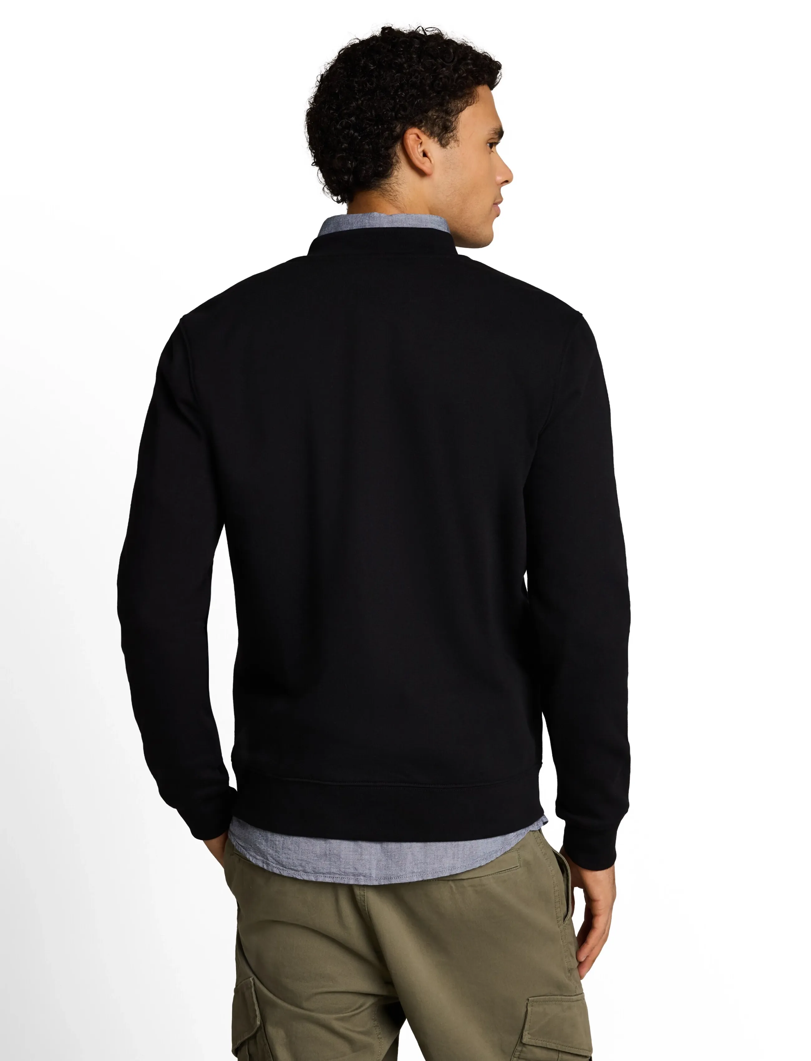 Tom Tailor - solid sweat  bomber - black - 3
