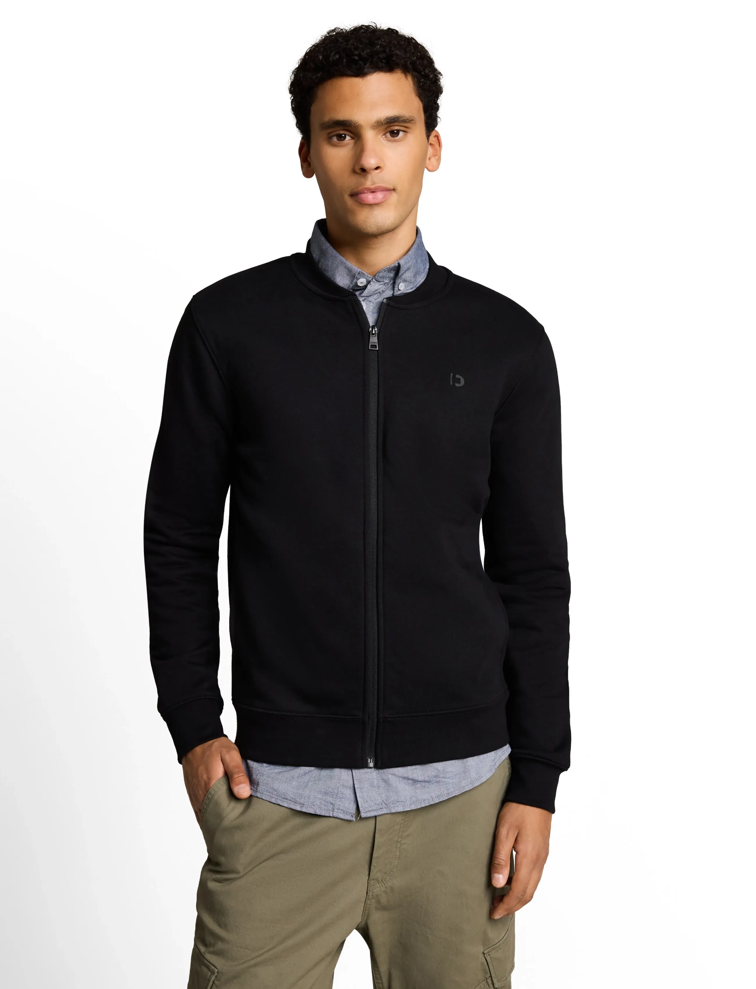 Tom Tailor - solid sweat  bomber - black - 5