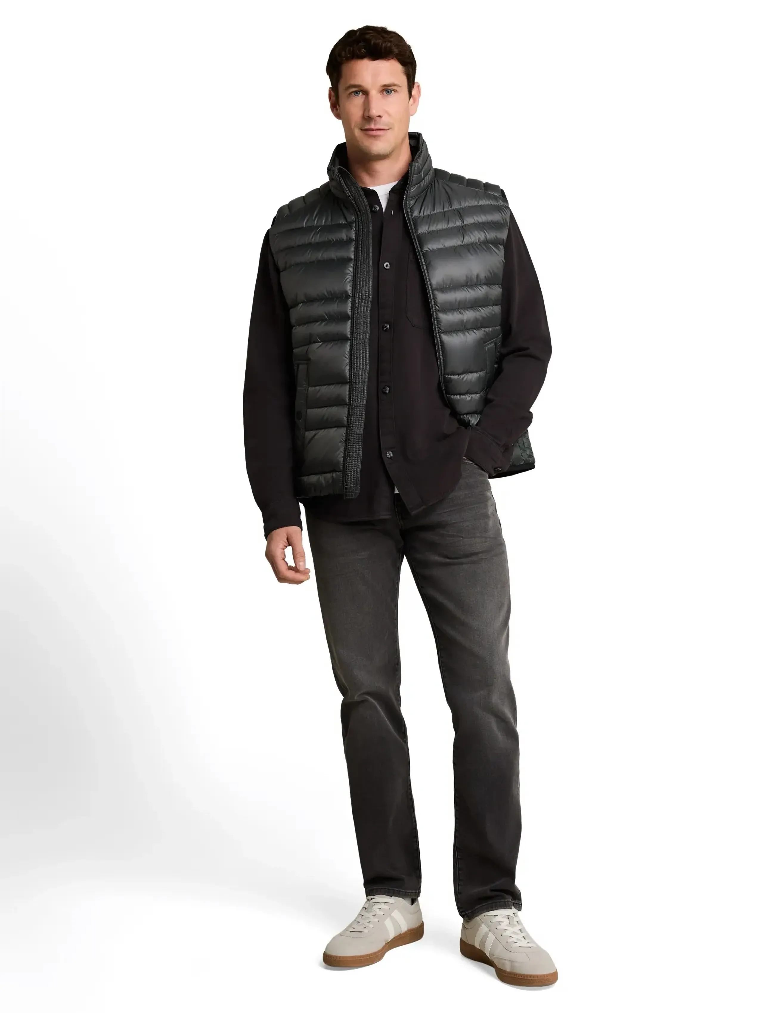Tom Tailor lightweight vest - Tøj - DARKEST OLIVE / khaki/green