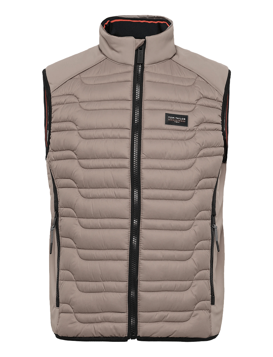 Tom Tailor - hybrid vest - westen - driftwood taupe - 1