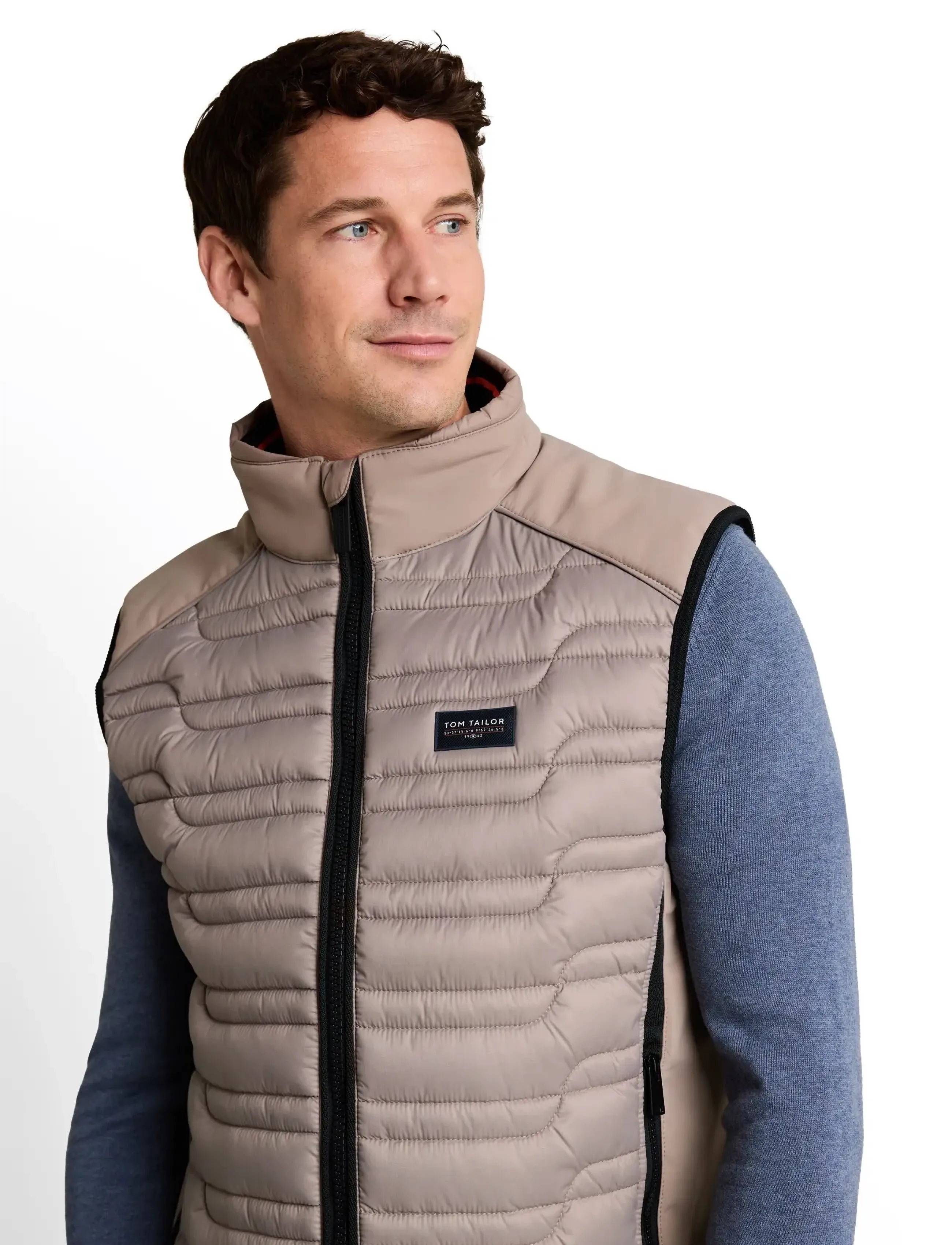 Tom Tailor - hybrid vest - westen - driftwood taupe - 4