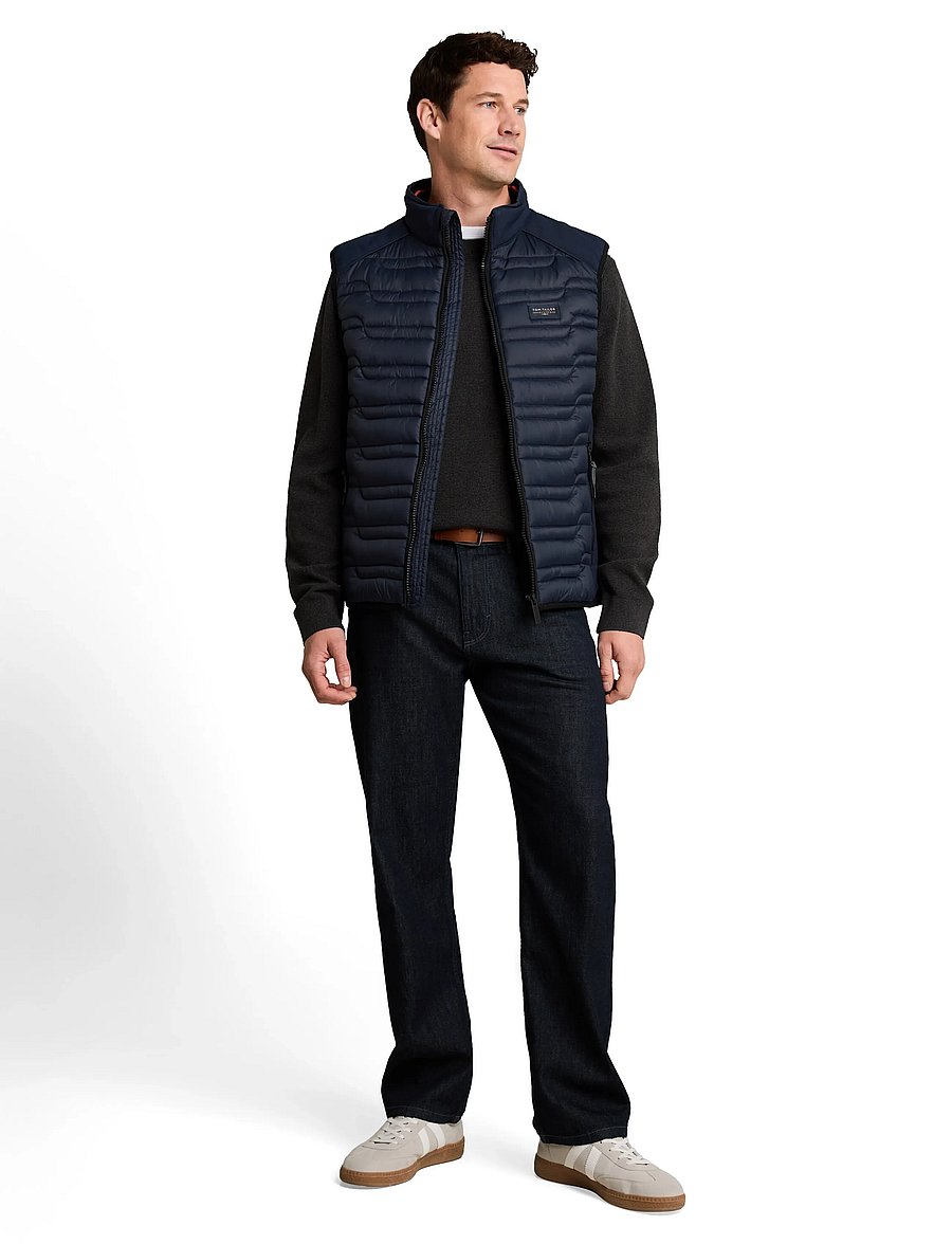Tom Tailor - hybrid vest - västar - sky captain blue - 0