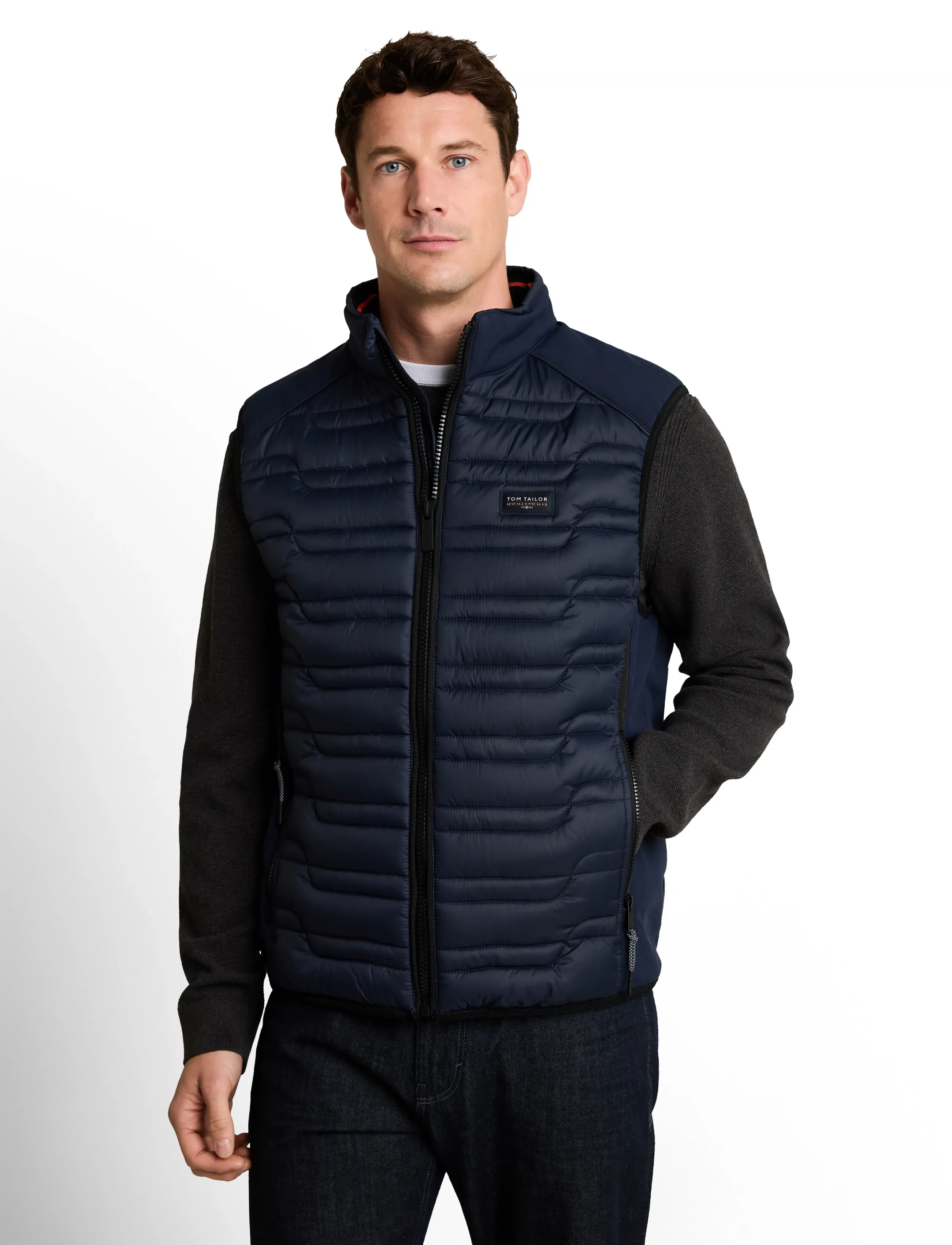 Tom Tailor - hybrid vest - västar - sky captain blue - 5