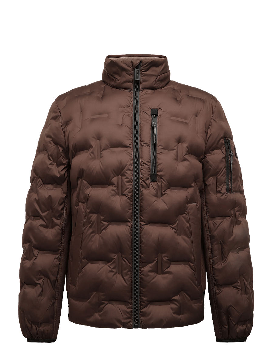 Tom Tailor - decorative hybrid jacket - hybrid-jacken - java dark brown - 1