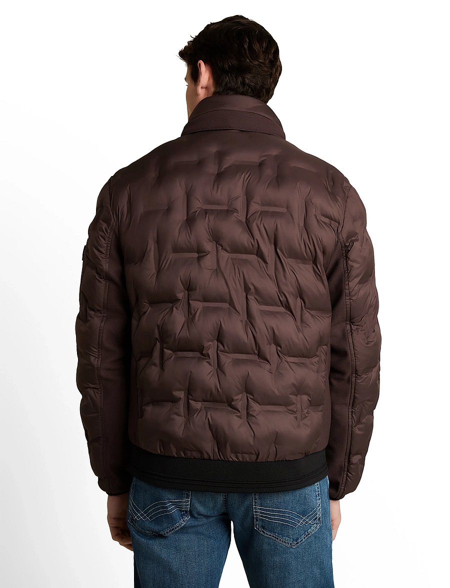 Tom Tailor - decorative hybrid jacket - hybrid-jacken - java dark brown - 3