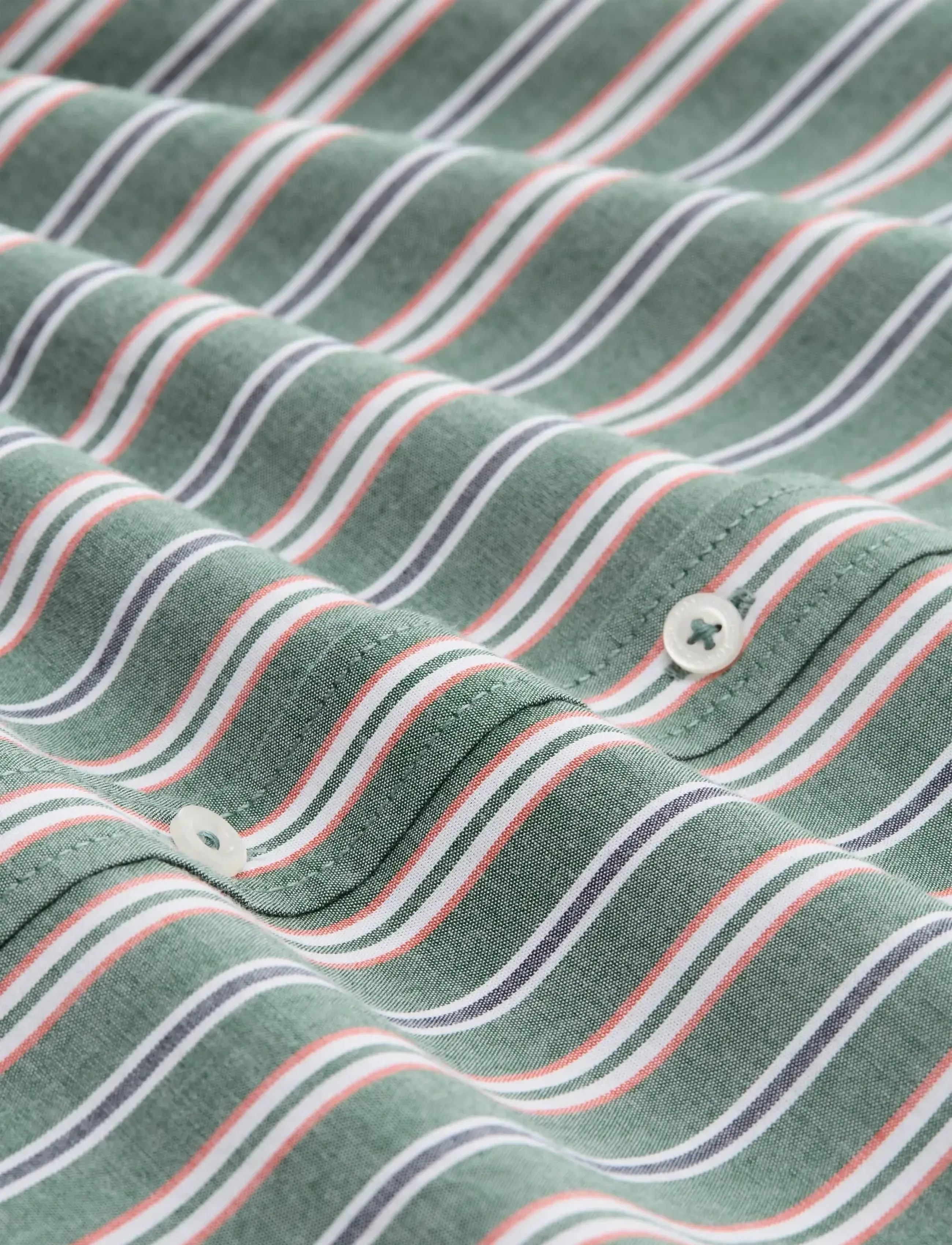 Tom Tailor - colorful striped oxford shirt - oxford skjorter - garden green colorful stripe - 5