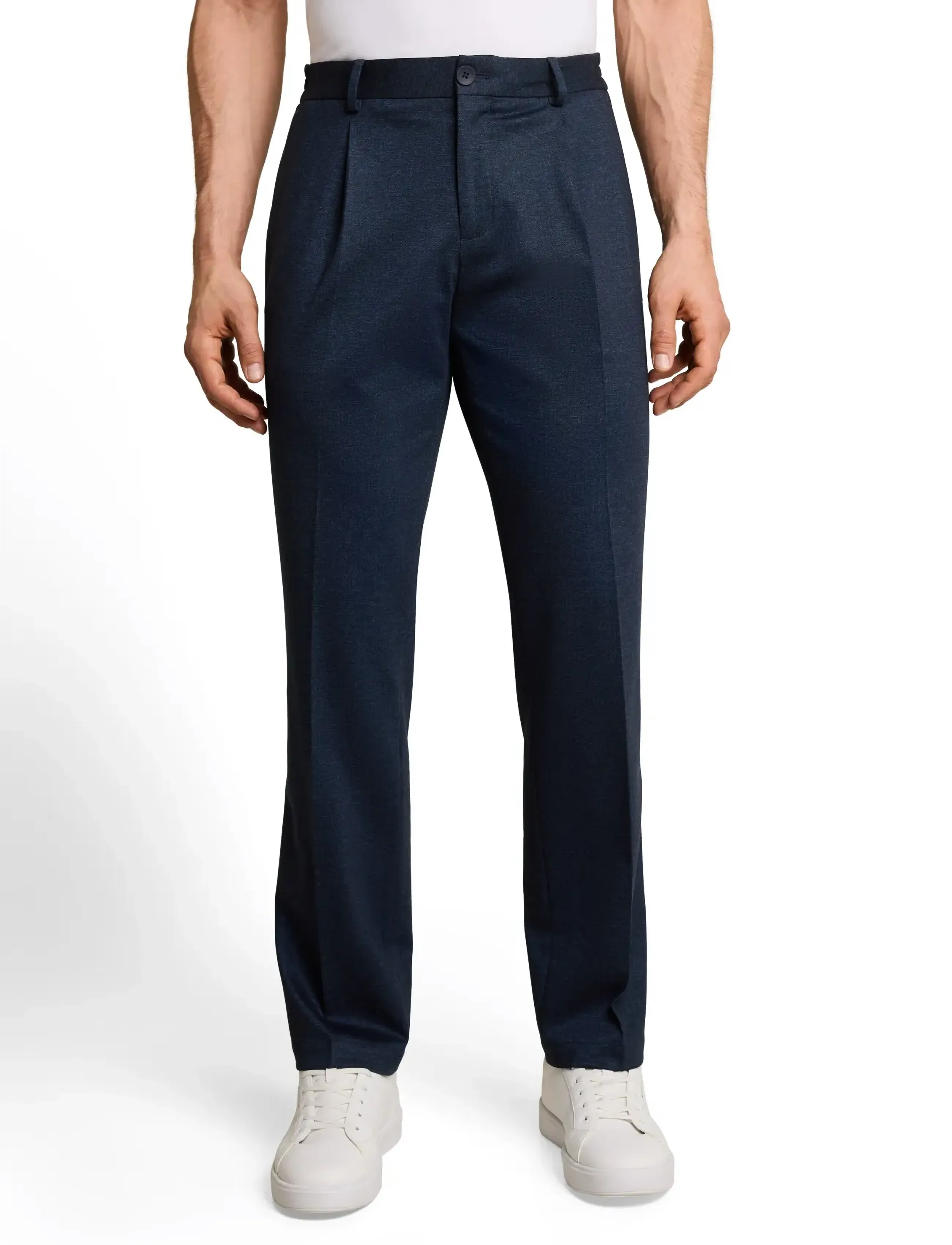 Tom Tailor - smart regular chino - navy twill melange - 3