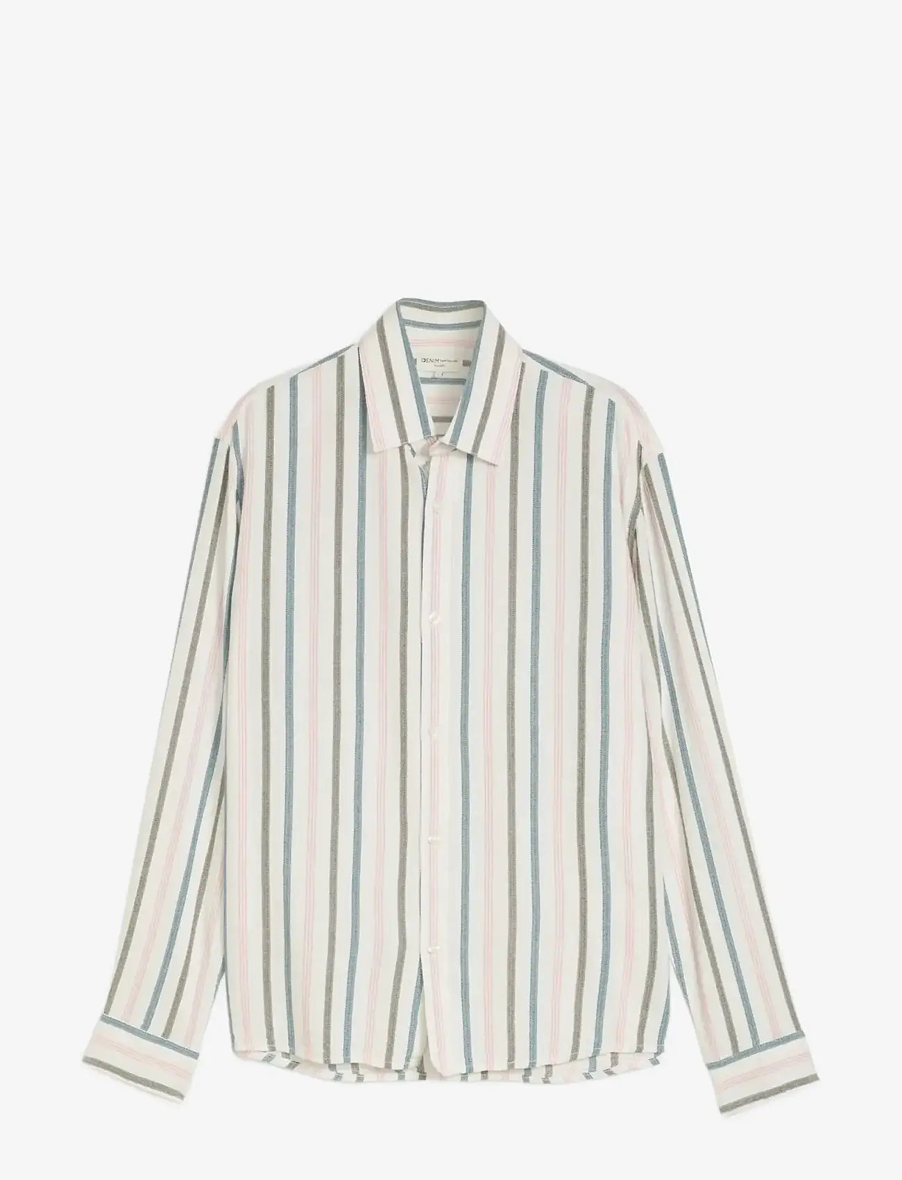 Tom Tailor - relaxed striped shirt - stripete skjorter - white multicolor stripe - 1