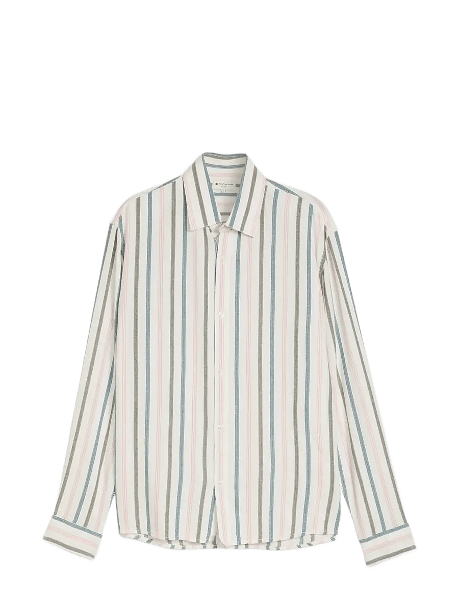 Tom Tailor - relaxed striped shirt - randiga skjortor - white multicolor stripe - 1
