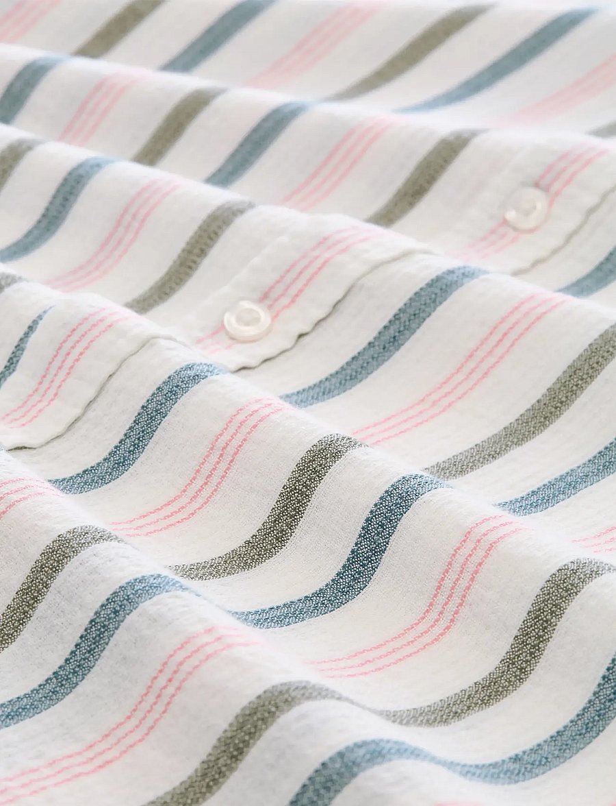 Tom Tailor - relaxed striped shirt - randiga skjortor - white multicolor stripe - 5