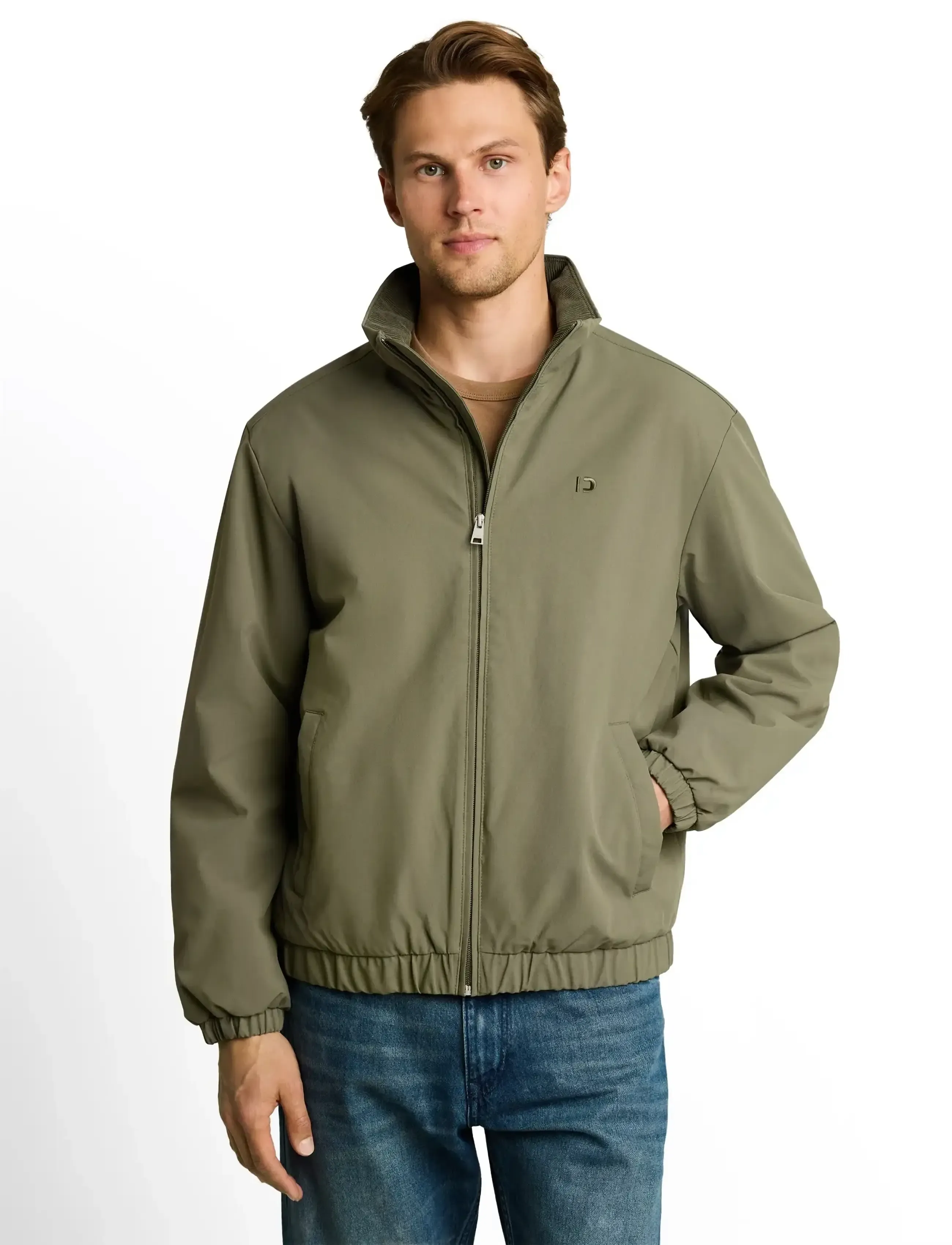 Tom Tailor - stand-up collar blouson - forårsjakker - urban olive green - 5