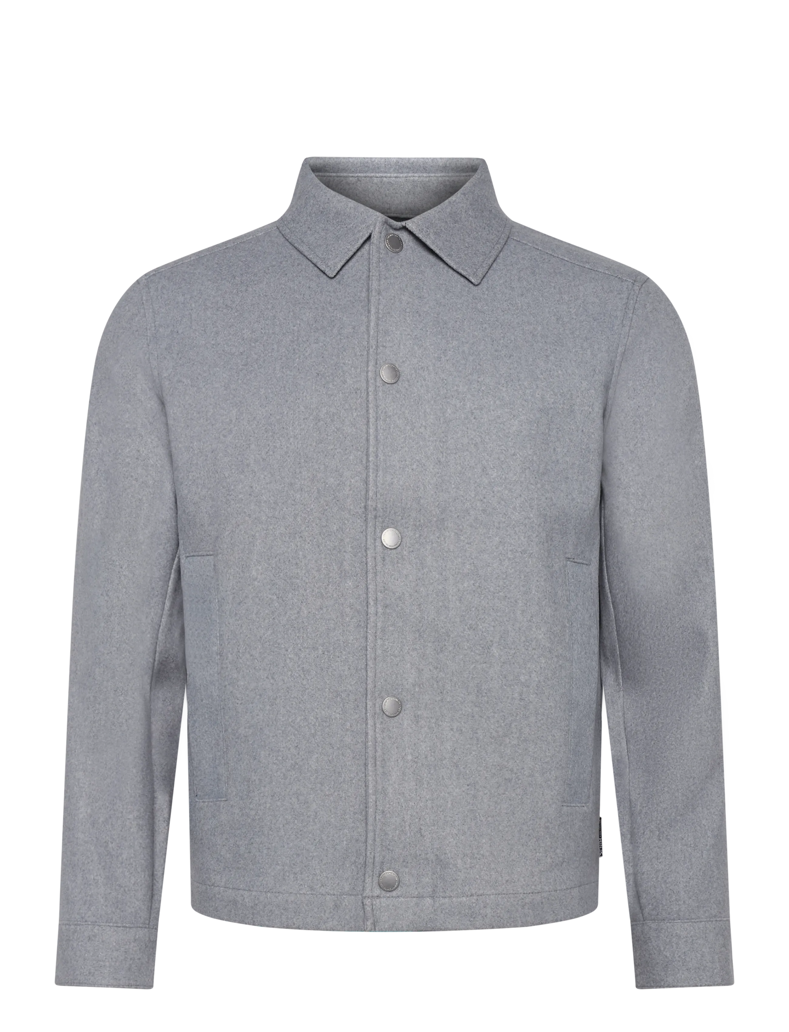 Tom Tailor - wool optic shacket - hübriidjoped - medium silver grey melange - 1