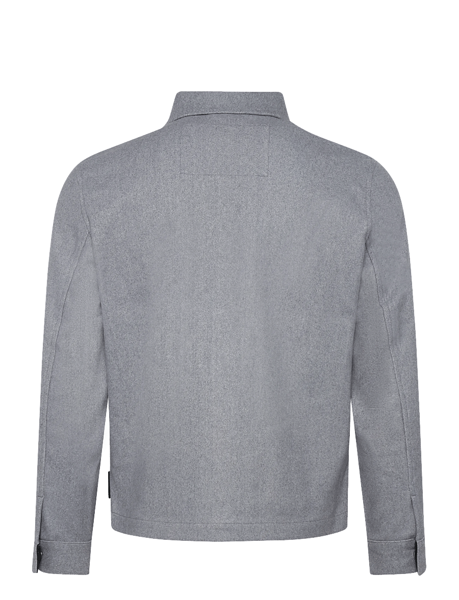 Tom Tailor - wool optic shacket - hübriidjoped - medium silver grey melange - 2