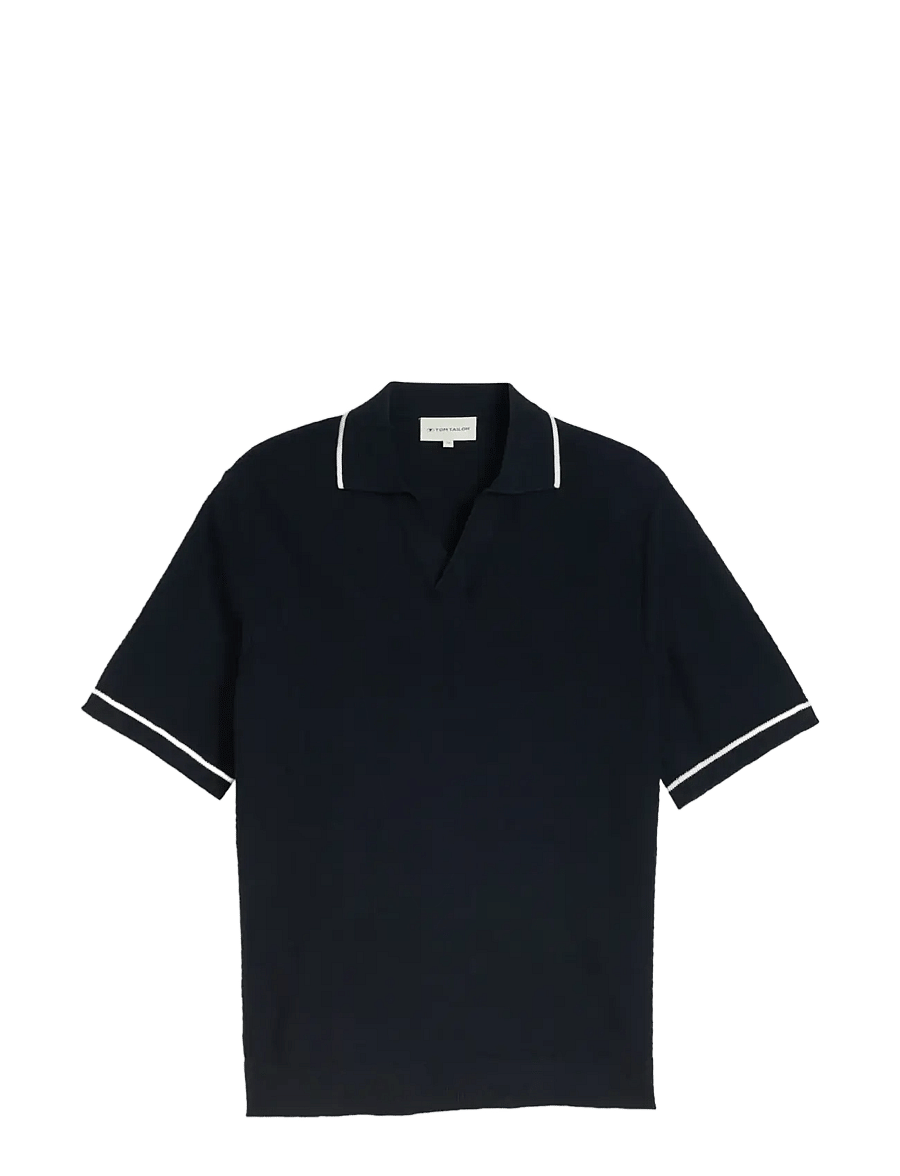 Tom Tailor - slub knit polo - kurzärmelig - sky captain blue - 1