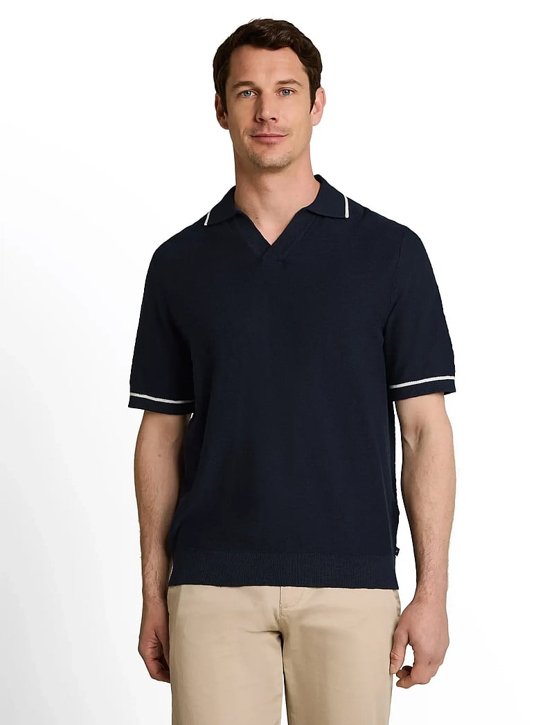 Tom Tailor - slub knit polo - kurzärmelig - sky captain blue - 3
