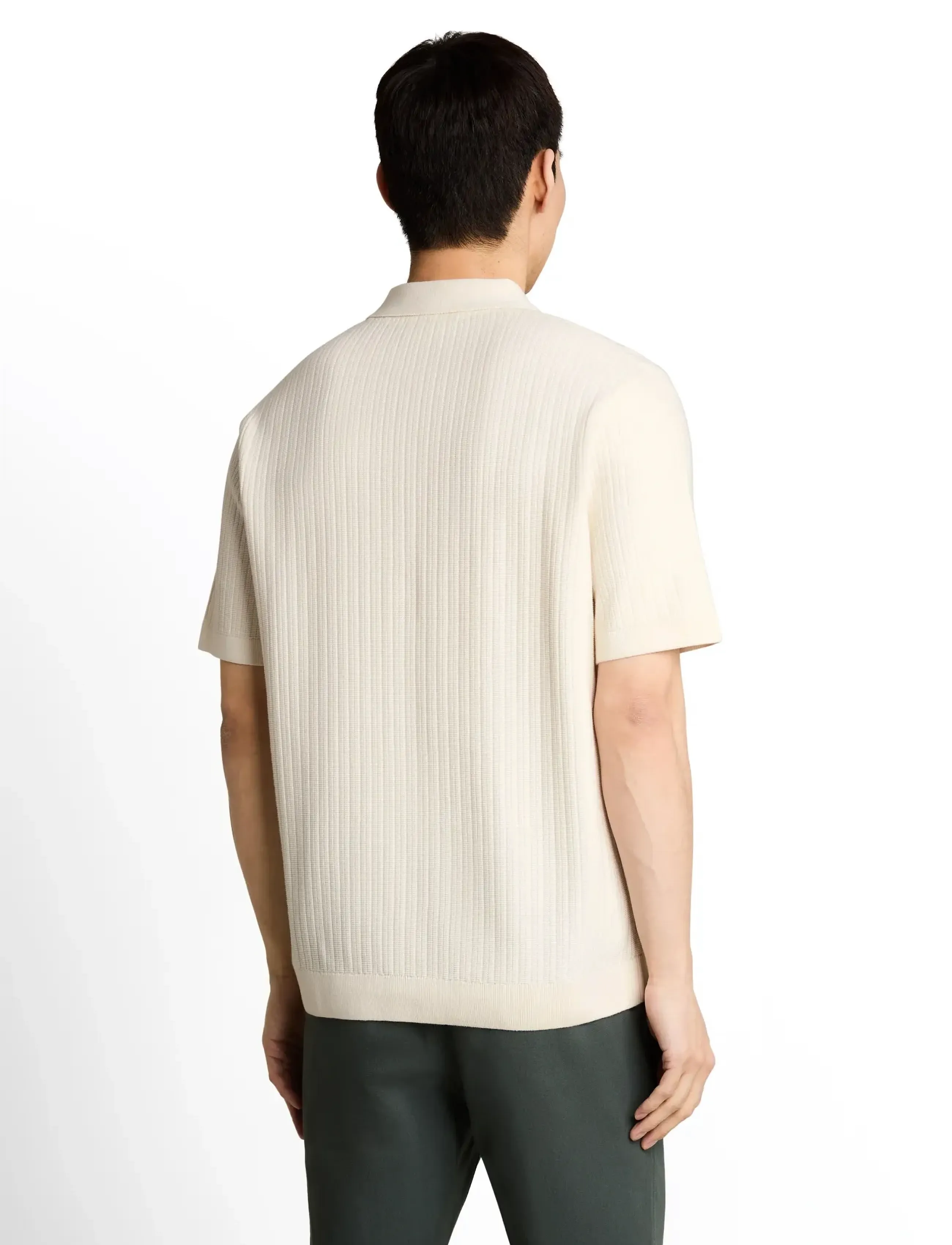 Tom Tailor - structured knit polo - gestrickte polohemden - gardenia white - 2