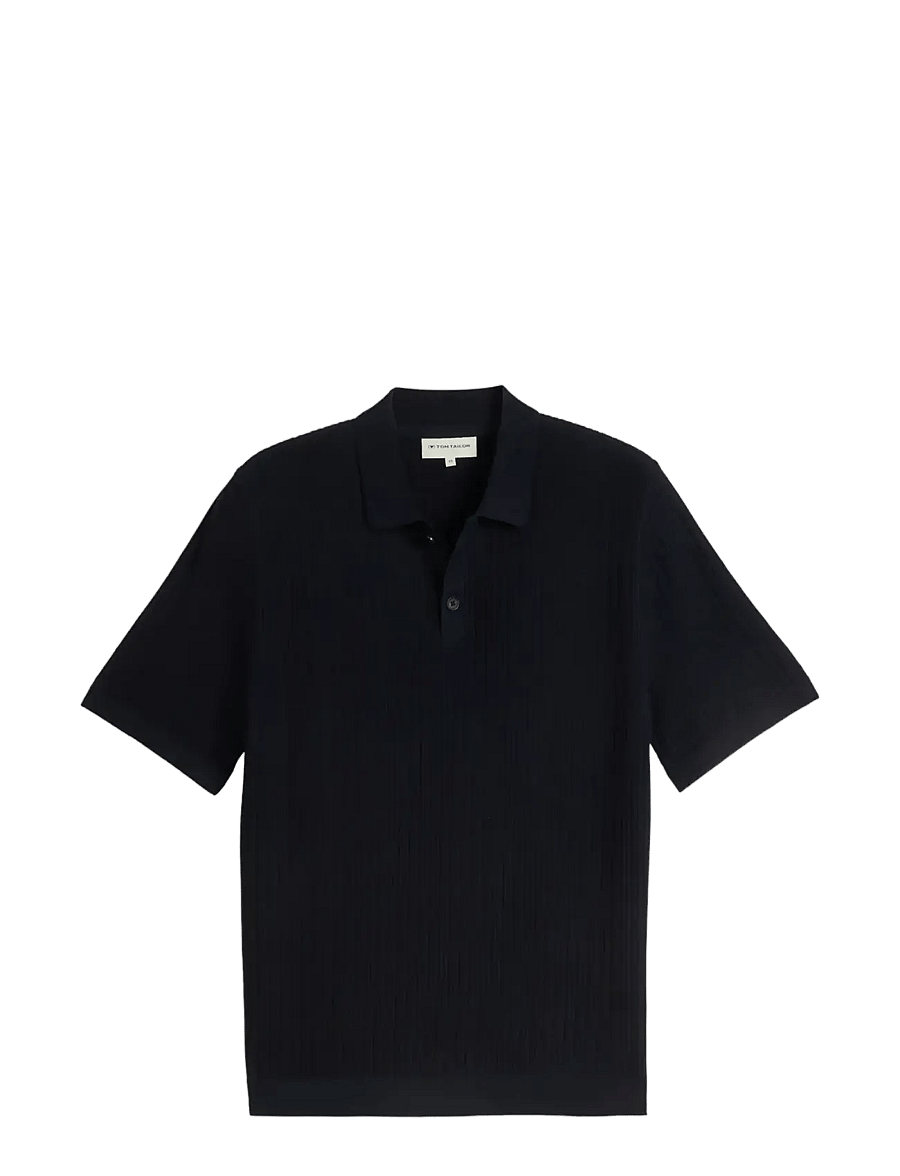 Tom Tailor - structured knit polo - polostrik - sky captain blue - 1