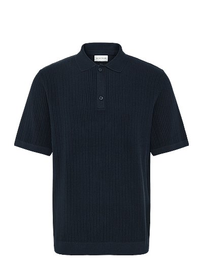 Structured Knit Polo - KortæRmede Poloer