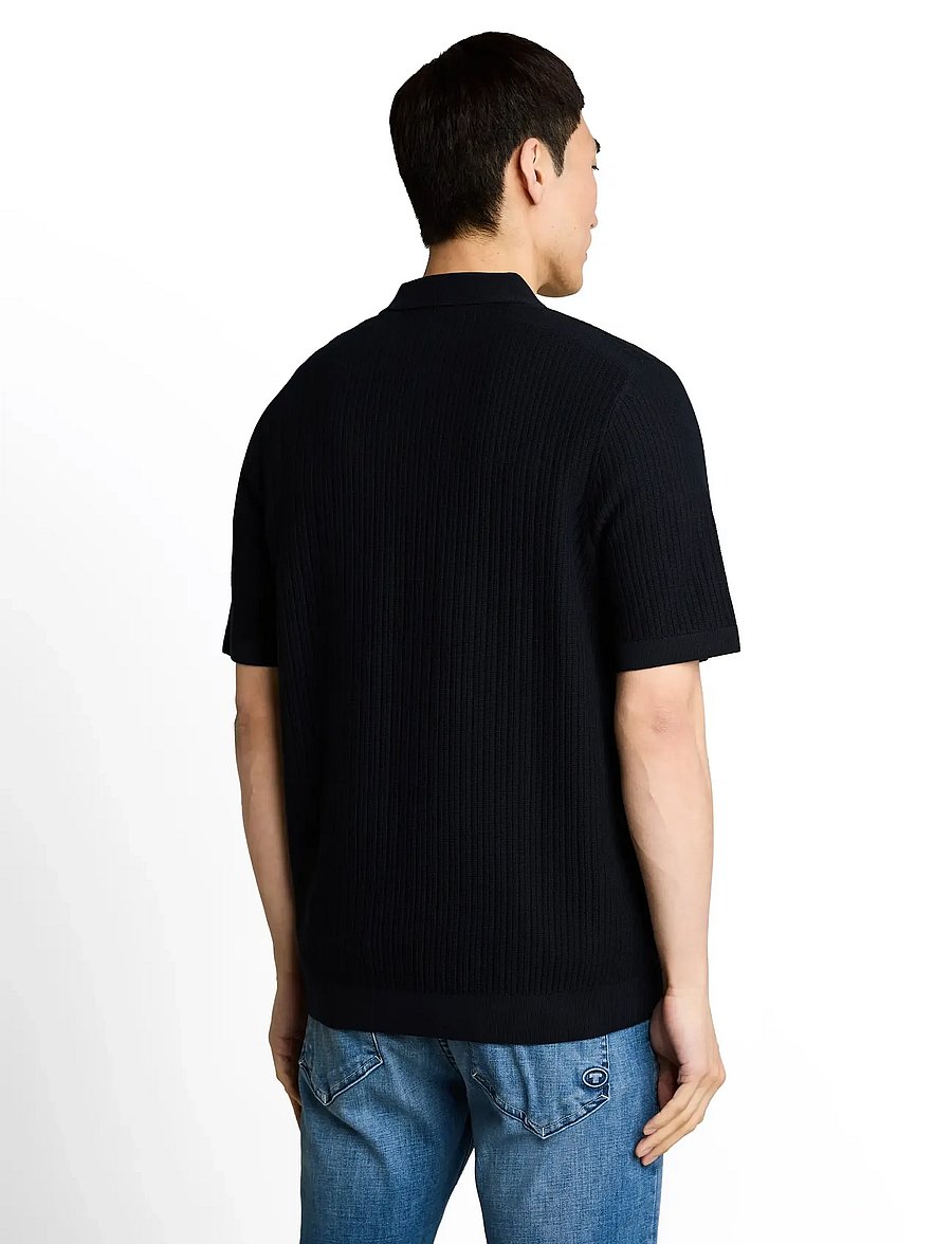 Tom Tailor - structured knit polo - polostrik - sky captain blue - 2