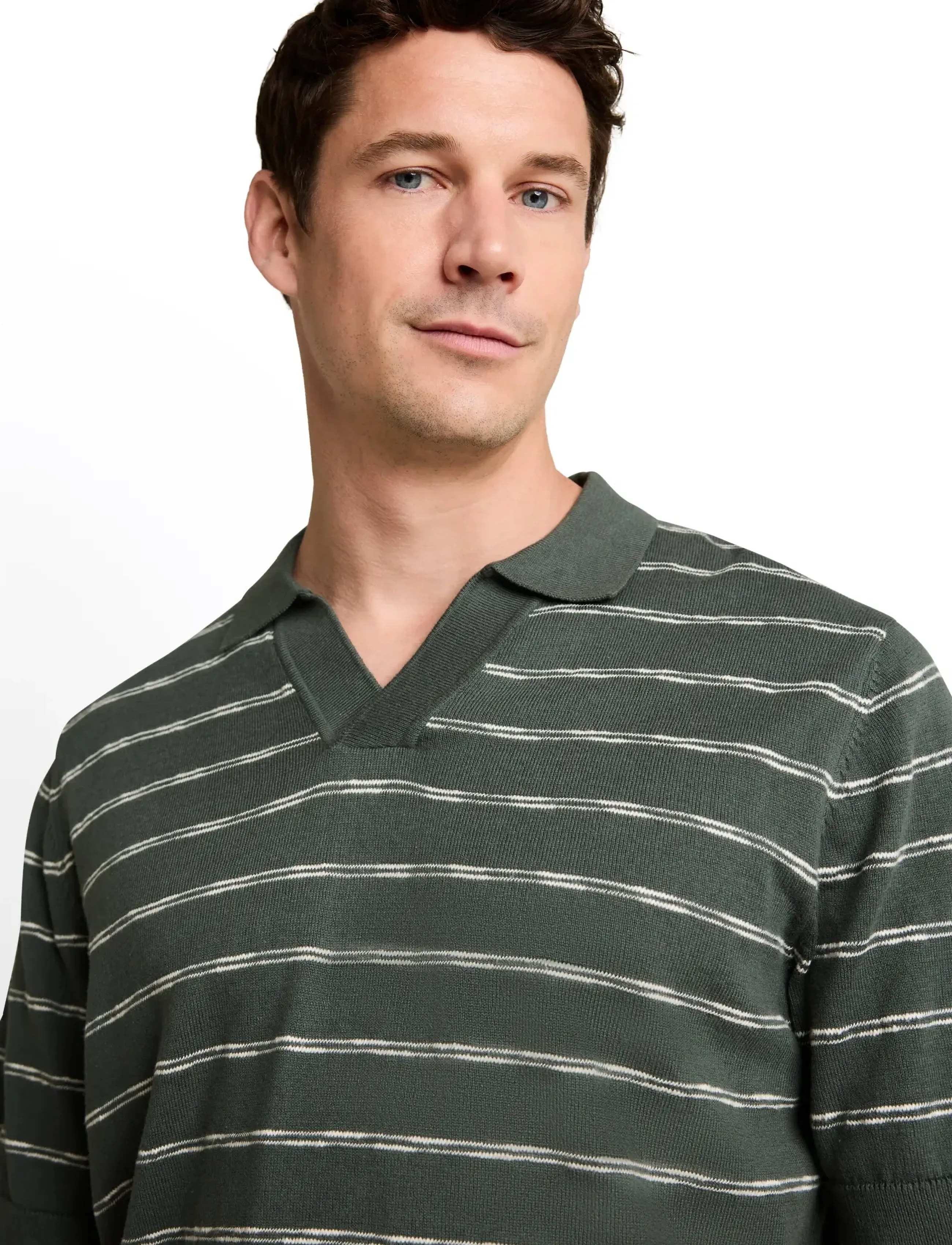 Striped Knit Polo 3