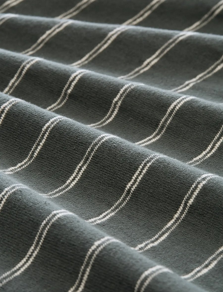 Tom Tailor - striped knit polo - stickade pikéer - darkest olive white stripe - 5