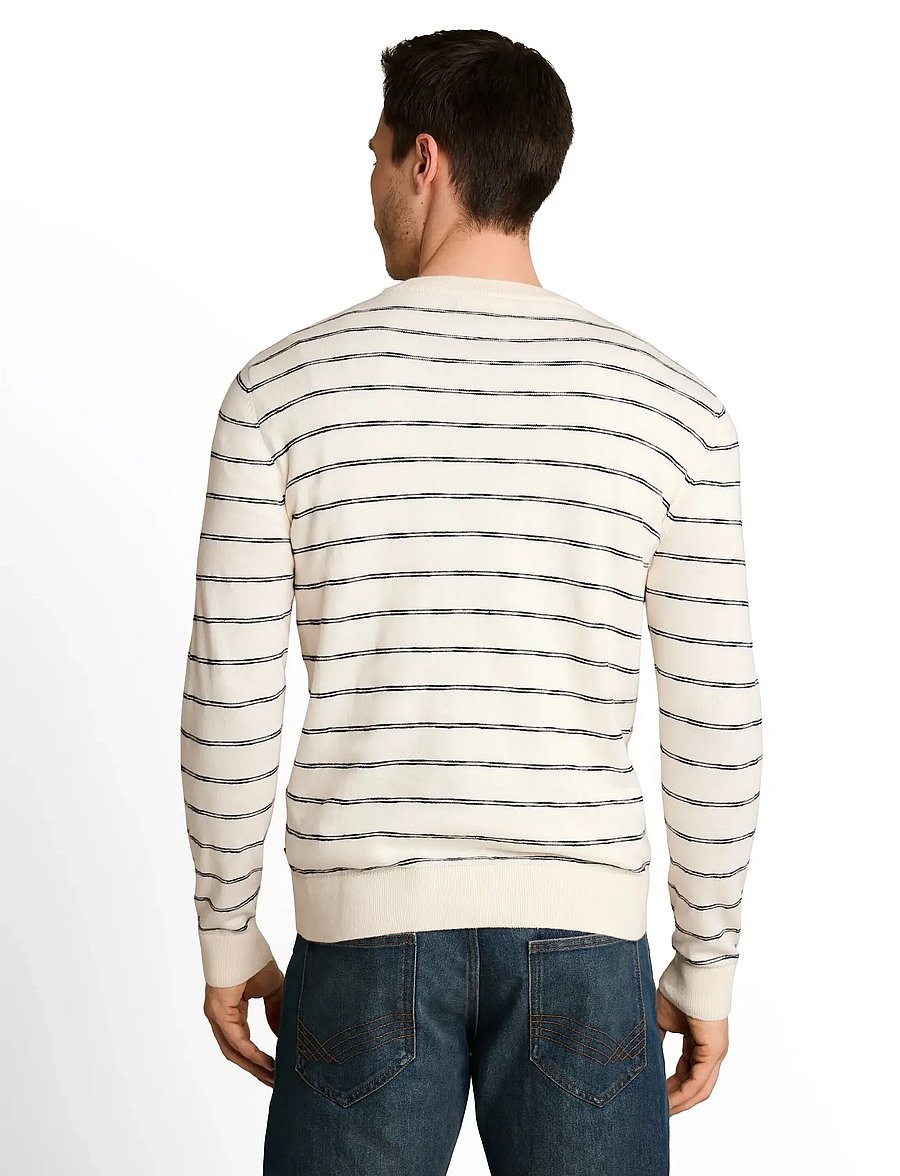 Tom Tailor - striped knit pullover - rundhals - white navy stripe - 3