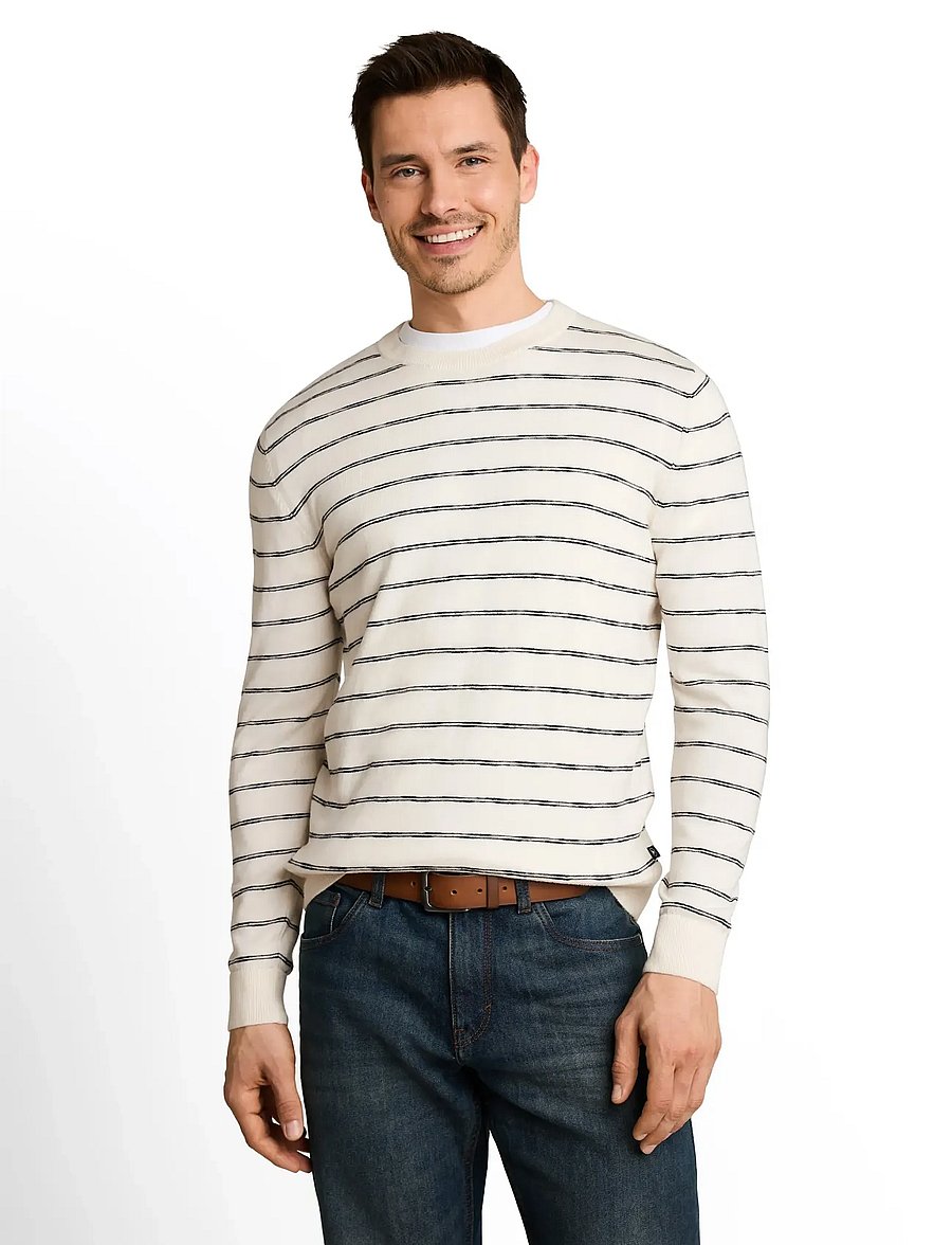 Tom Tailor - striped knit pullover - rundhals - white navy stripe - 4