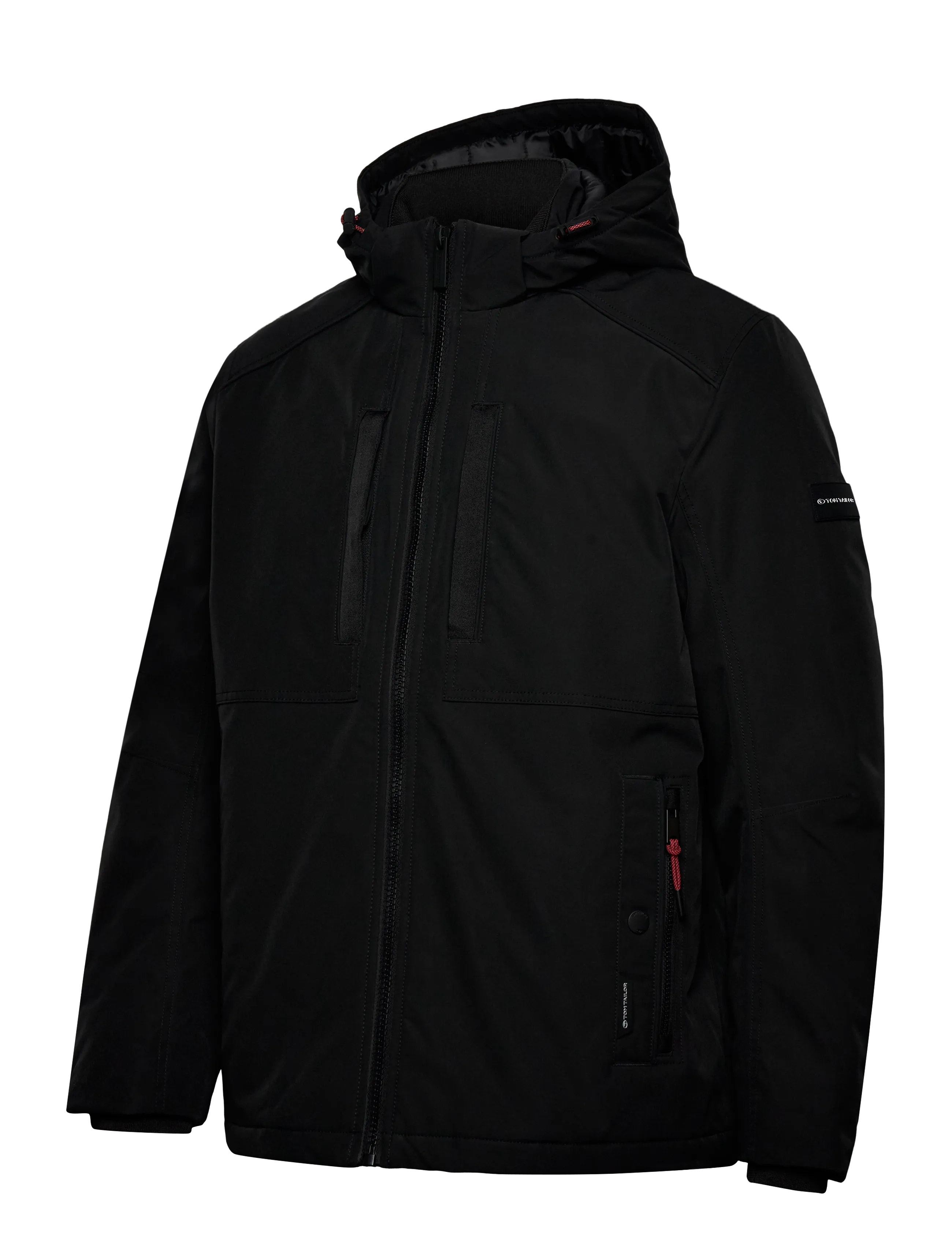 Tom Tailor - padded jacket with hood - vinterjakker - black - 3