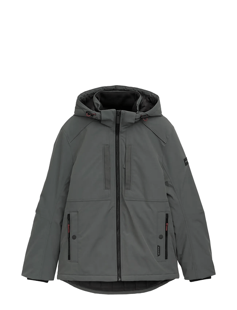 Tom Tailor - padded jacket with hood - dunjakker - darkest olive - 1