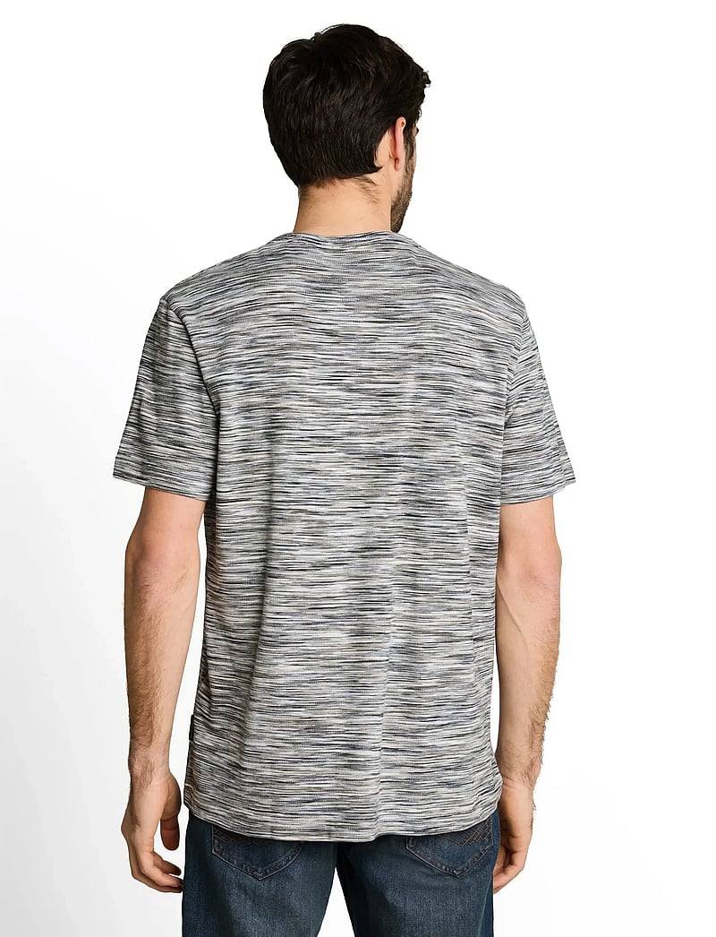 Tom Tailor - multicolored t-shirt - kurzärmelig - white green spacedye pique - 2
