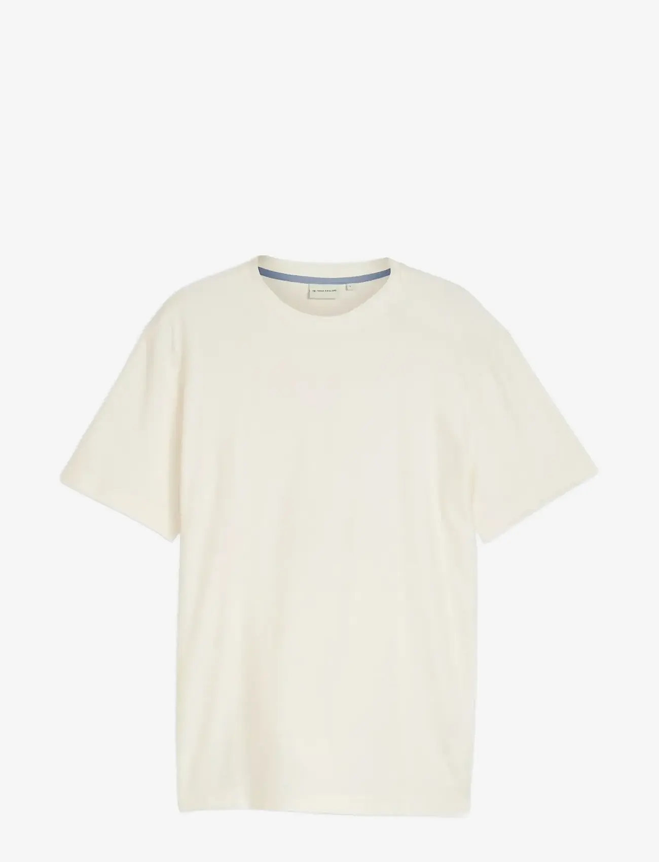 Tom Tailor - structured  t-shirt - kortærmede t-shirts - gardenia white - 1