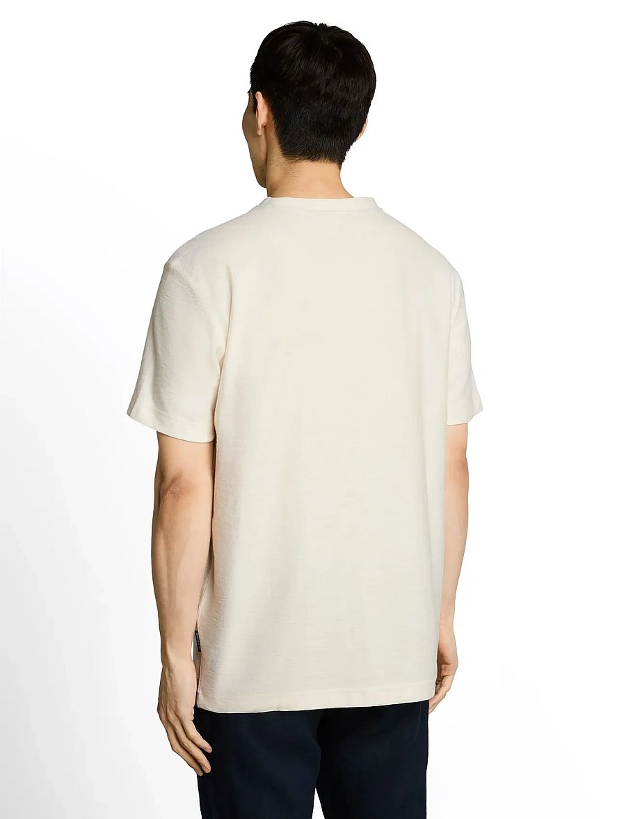 Tom Tailor - structured t-shirt - kortärmade t-shirts - gardenia white - 2
