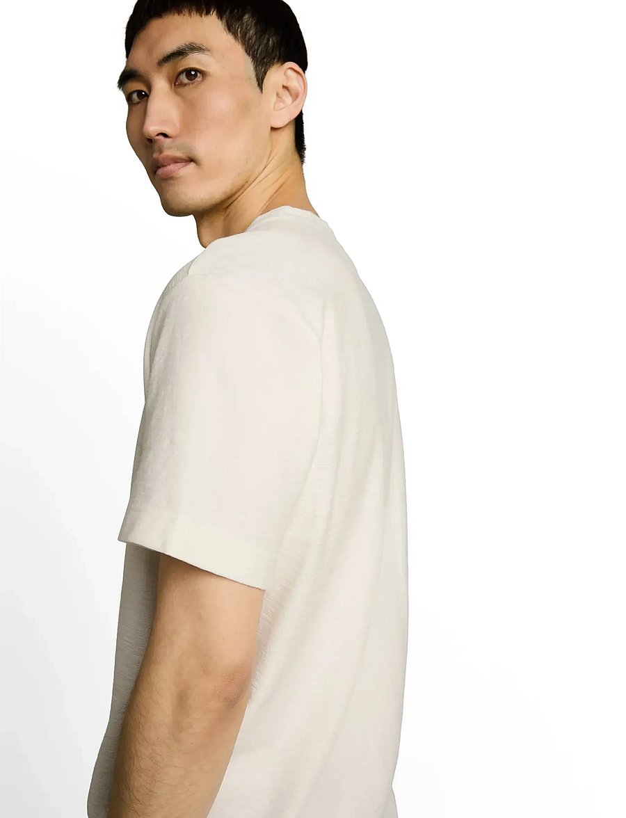 Tom Tailor - structured t-shirt - kortärmade t-shirts - gardenia white - 3
