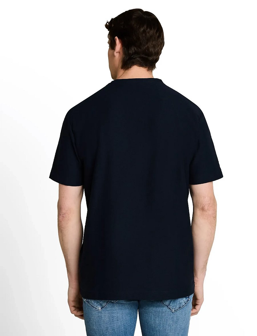 Tom Tailor - structured t-shirt - lühikeste varrukatega t-särgid - sky captain blue - 2