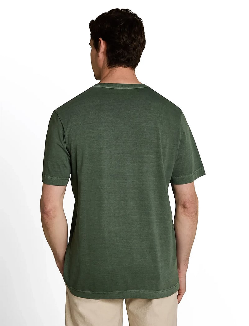 Tom Tailor - printed garment dye t-shirt - kortærmede t-shirts - deep leaf green - 2
