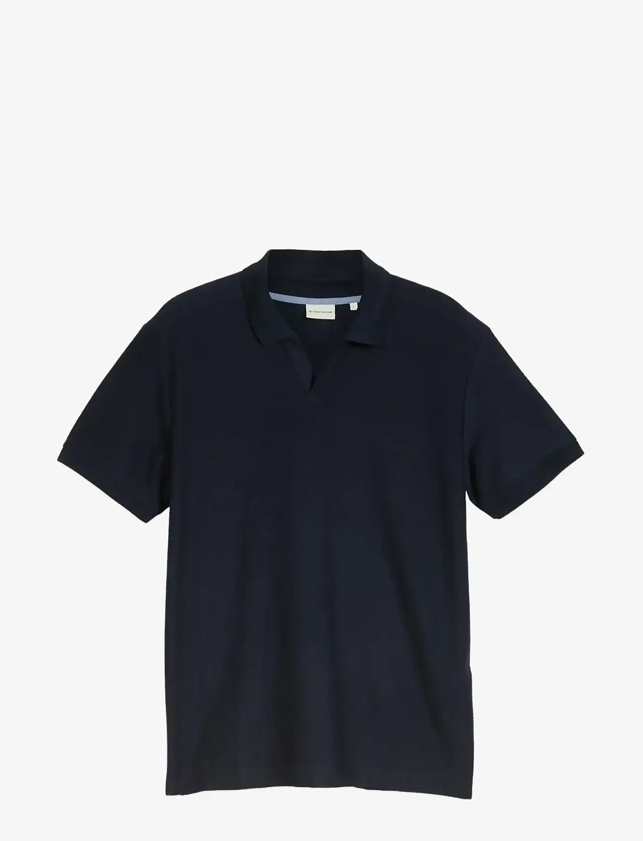 Tom Tailor - structured resort collar polo - short-sleeved polos - sky captain blue - 1