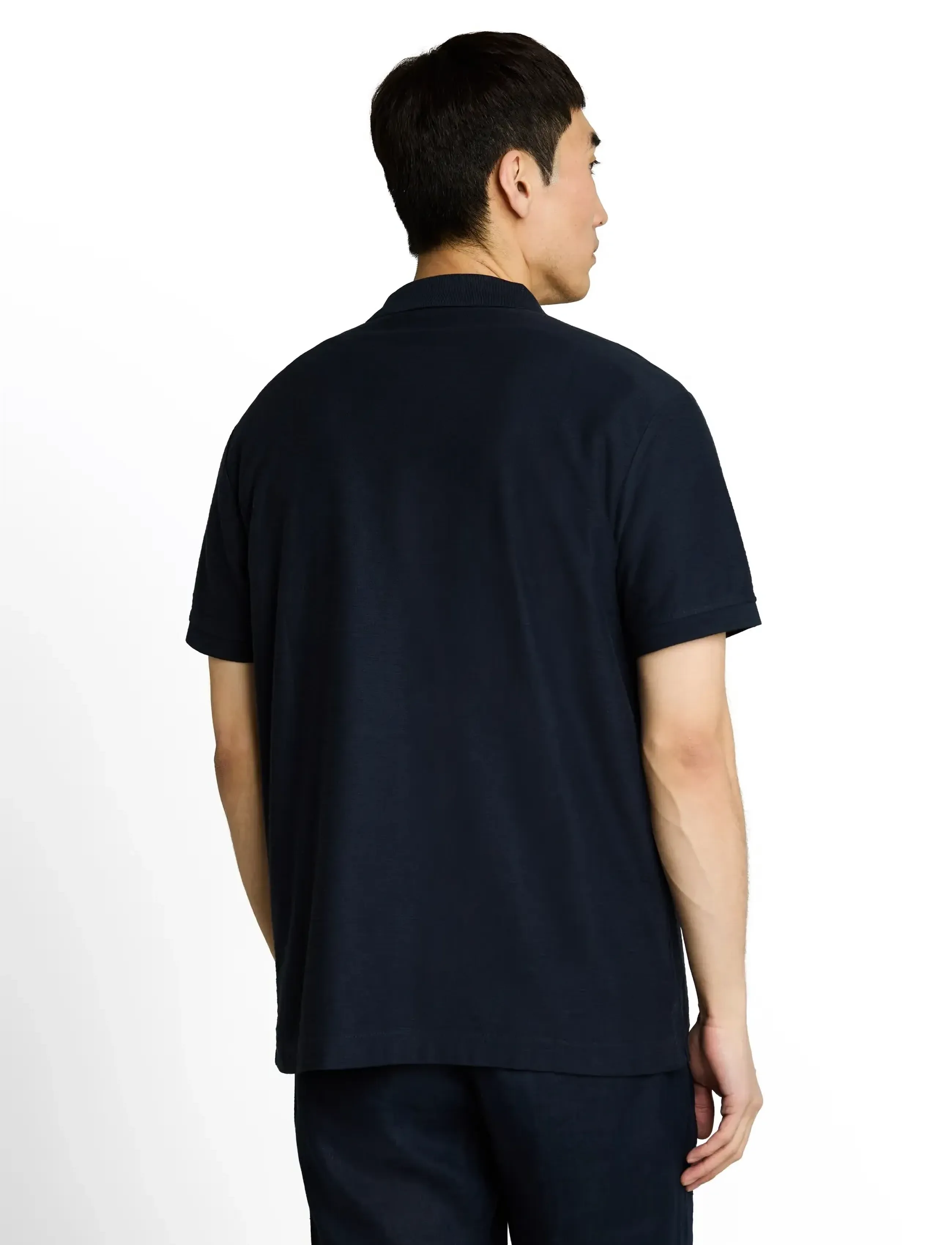 Tom Tailor - structured resort collar polo - die niedrigsten preise - sky captain blue - 2