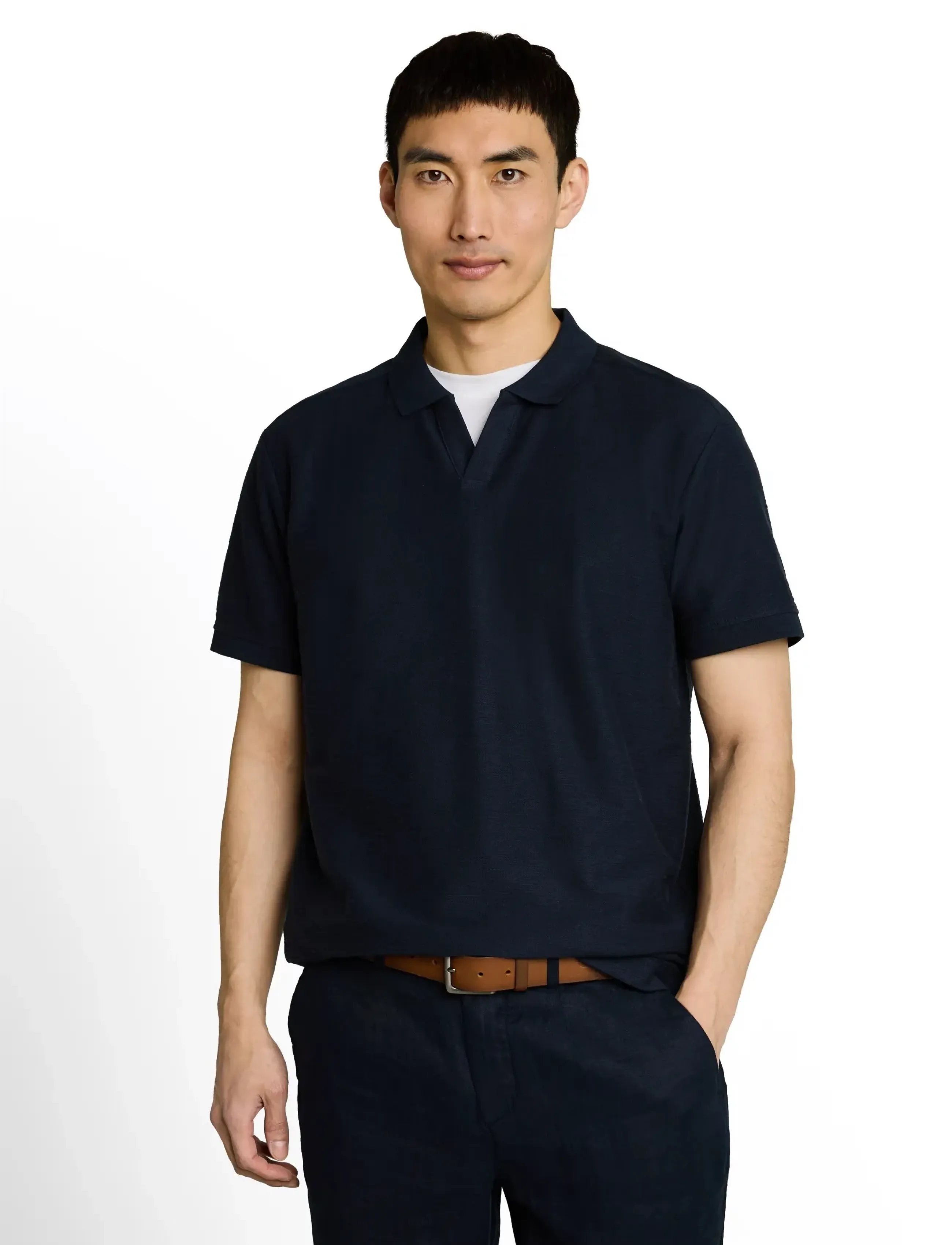 Tom Tailor - structured resort collar polo - die niedrigsten preise - sky captain blue - 3
