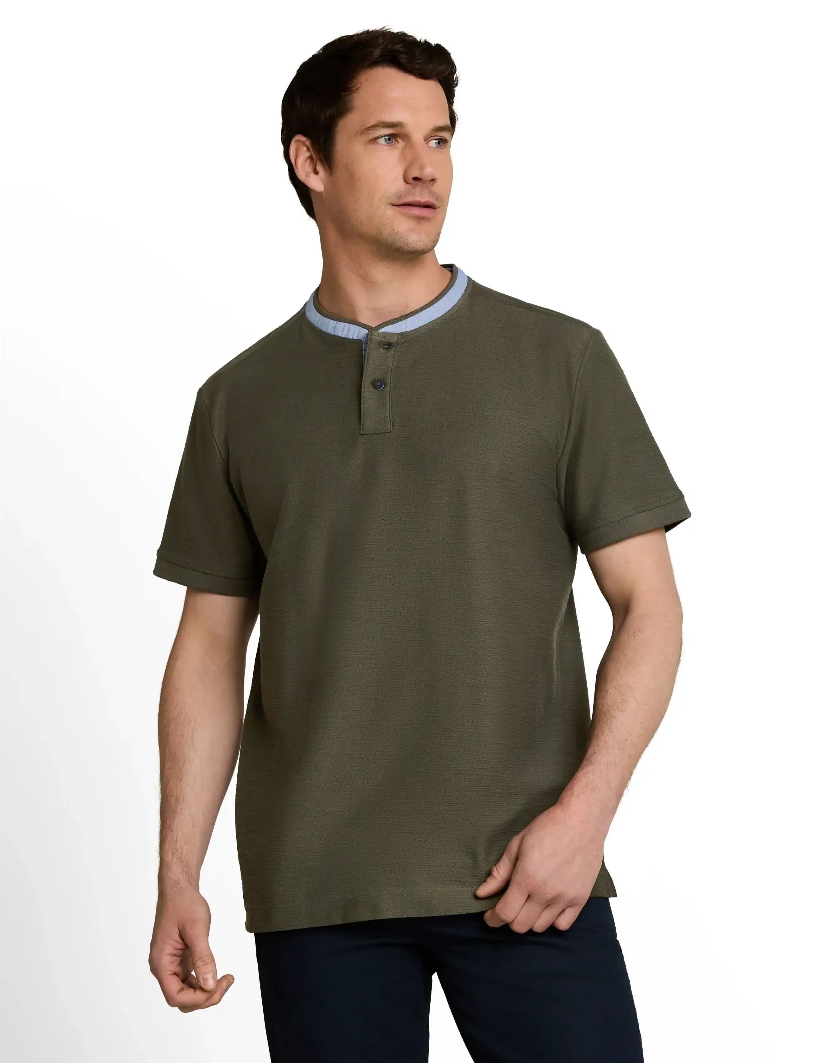 Tom Tailor - structured polo - lägsta priserna - deep leaf green - 3