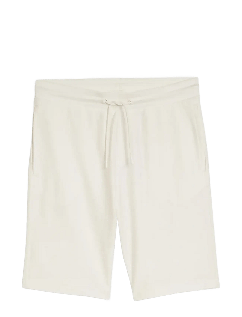Tom Tailor - structured shorts - sweatshorts - gardenia white - 1