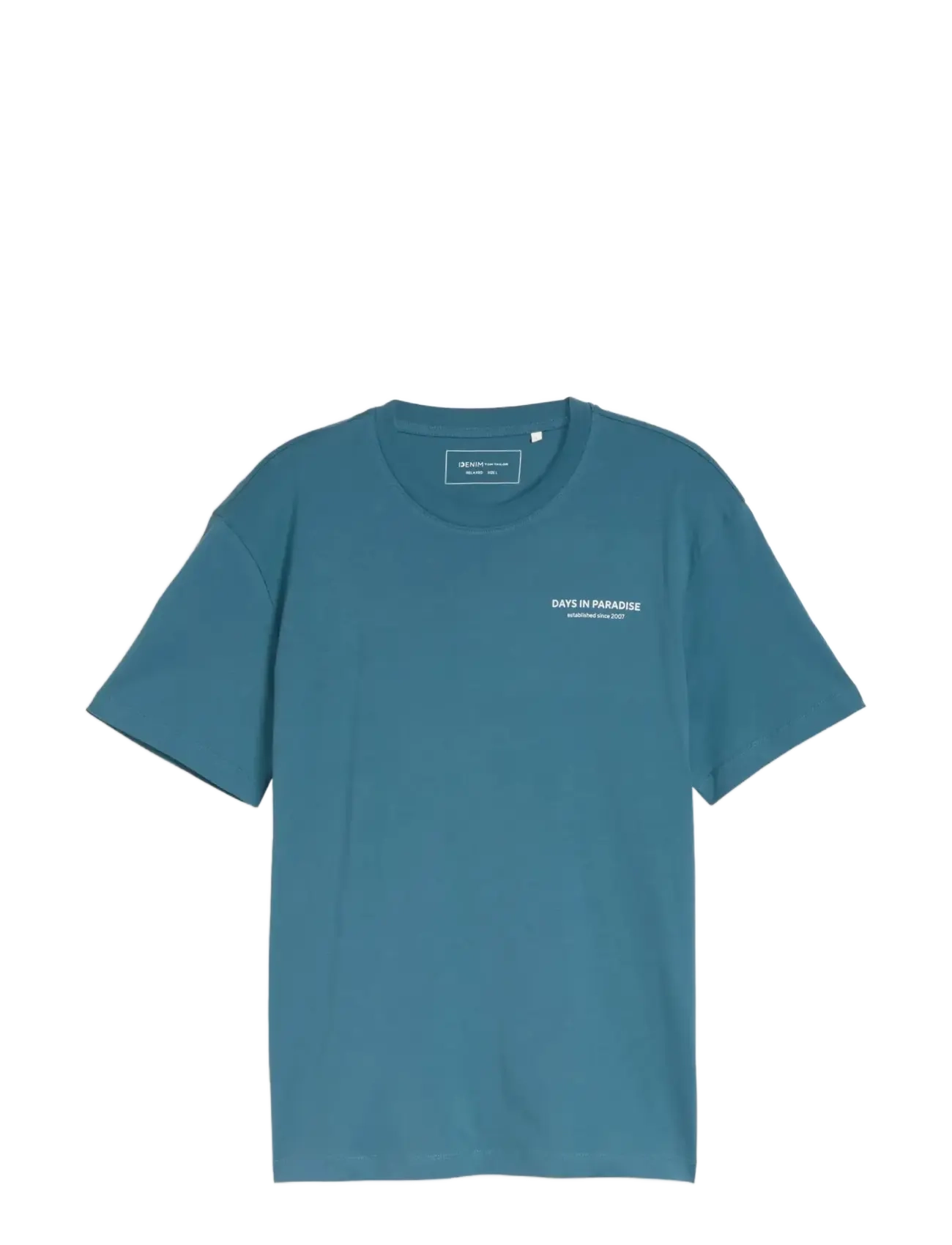 TOM TAILOR Relaxed Photo Print T-Shirt Blau - M - Herren