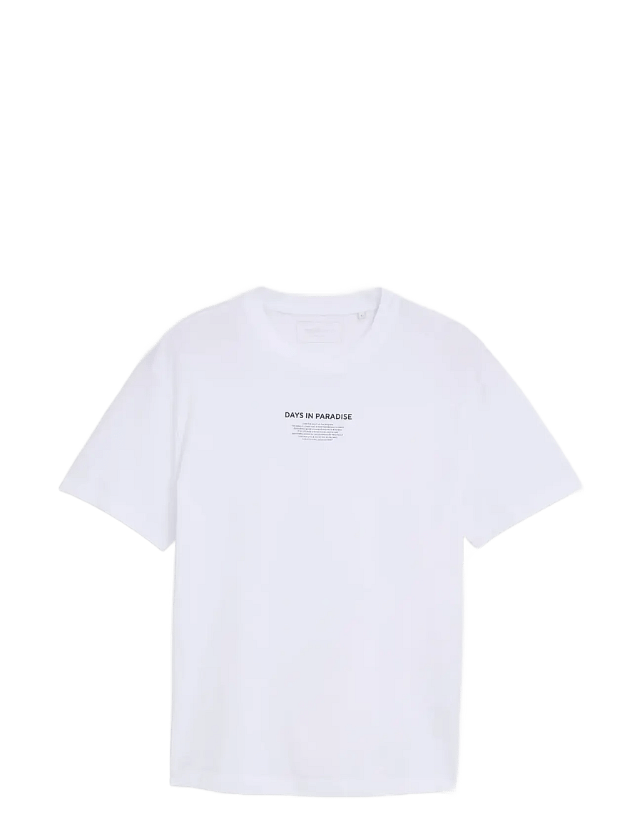 Tom Tailor - relaxed photo print t-shirt - kortærmede t-shirts - white - 1