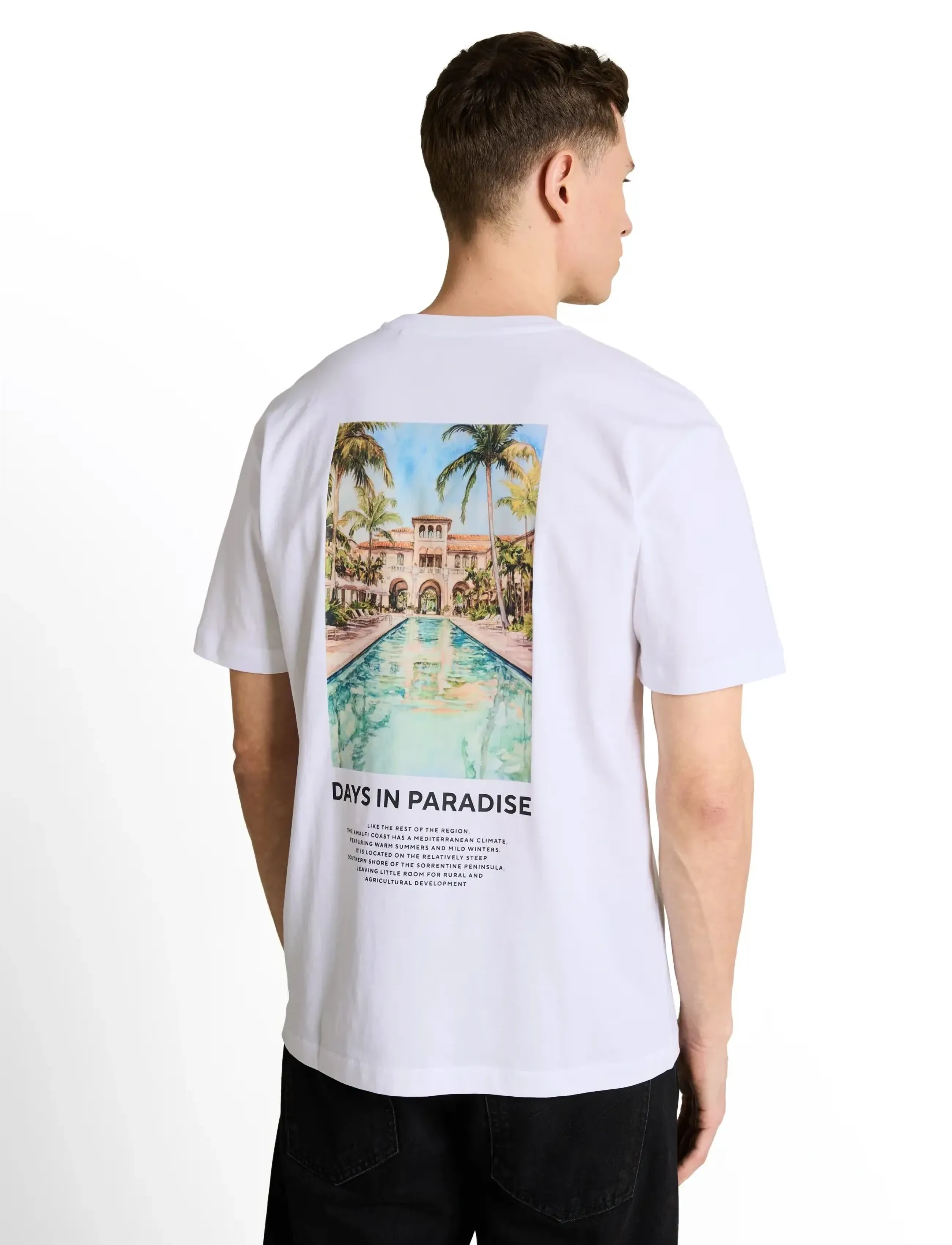 Tom Tailor - relaxed photo print t-shirt - kortærmede t-shirts - white - 2