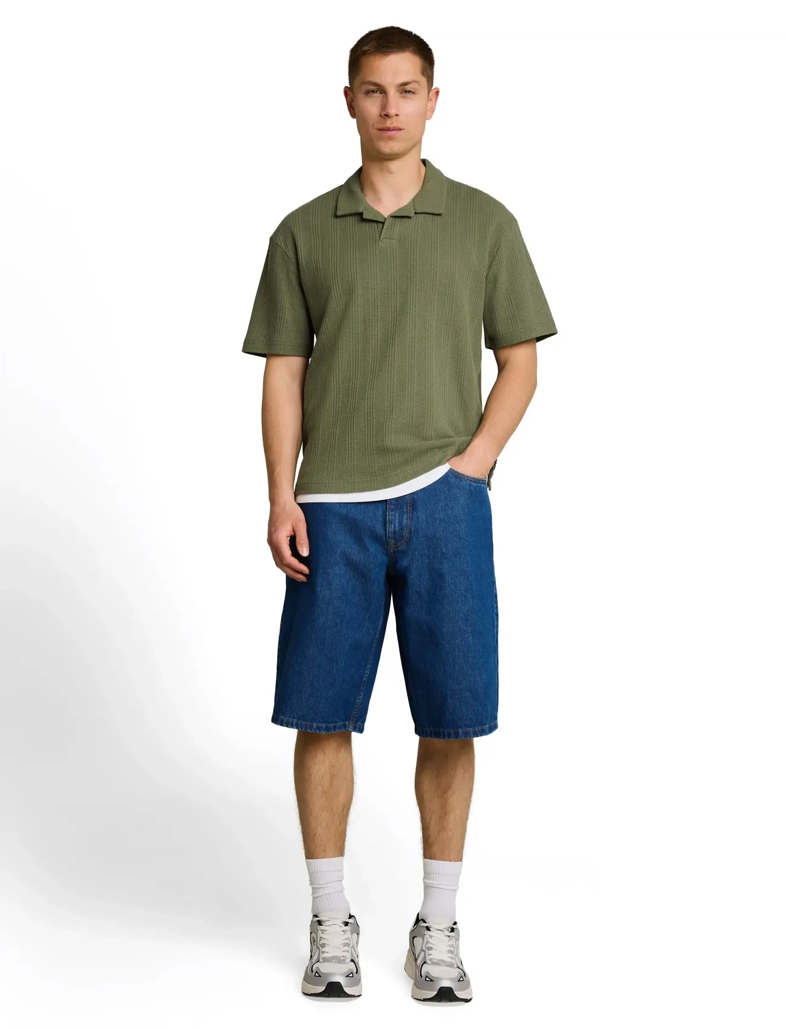 Tom Tailor relaxed  structure resort collar po - Poloshirts - OAK LEAF GREEN / green