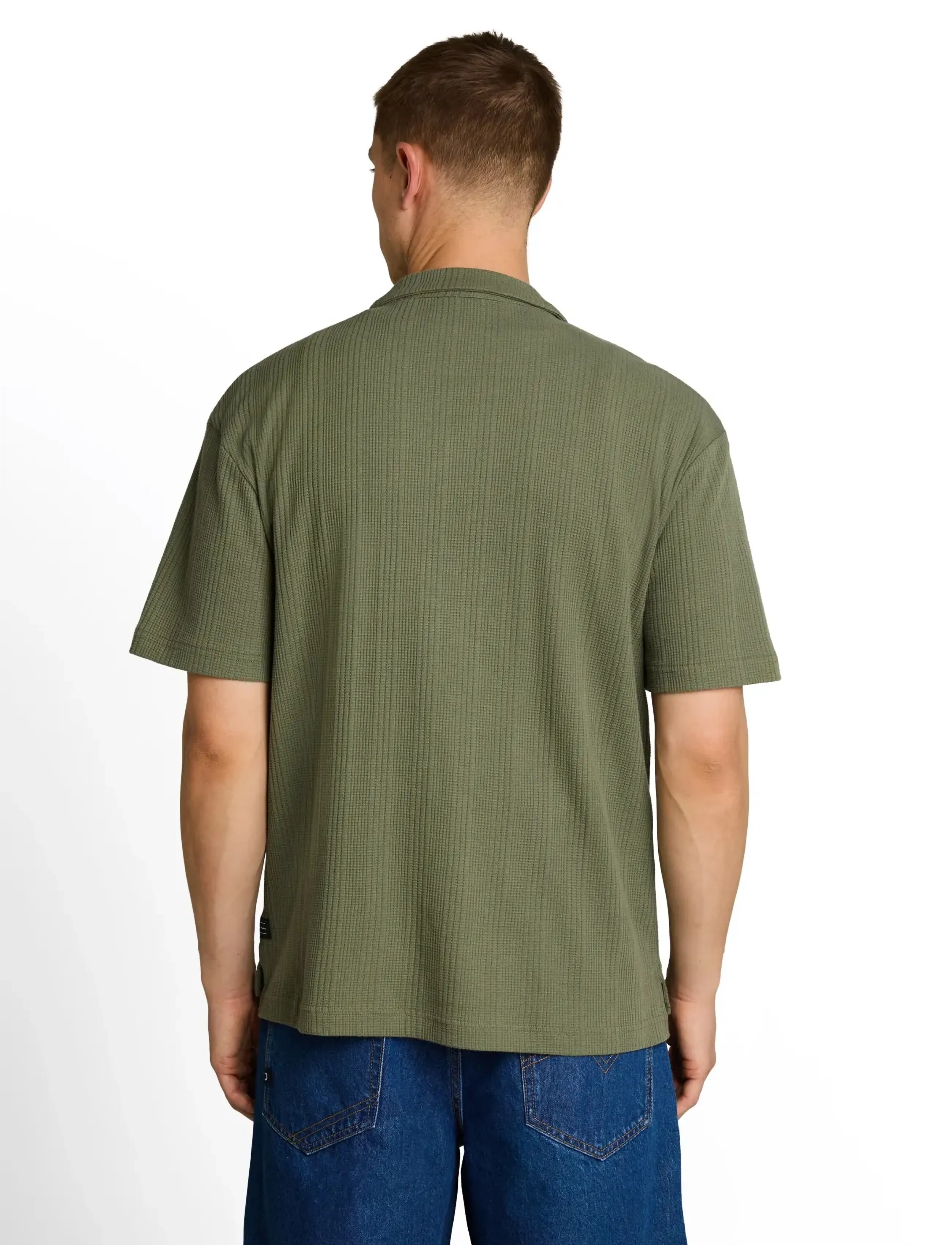 Tom Tailor - relaxed  structure resort collar po - prjónaðir pólóbolir - oak leaf green - 2