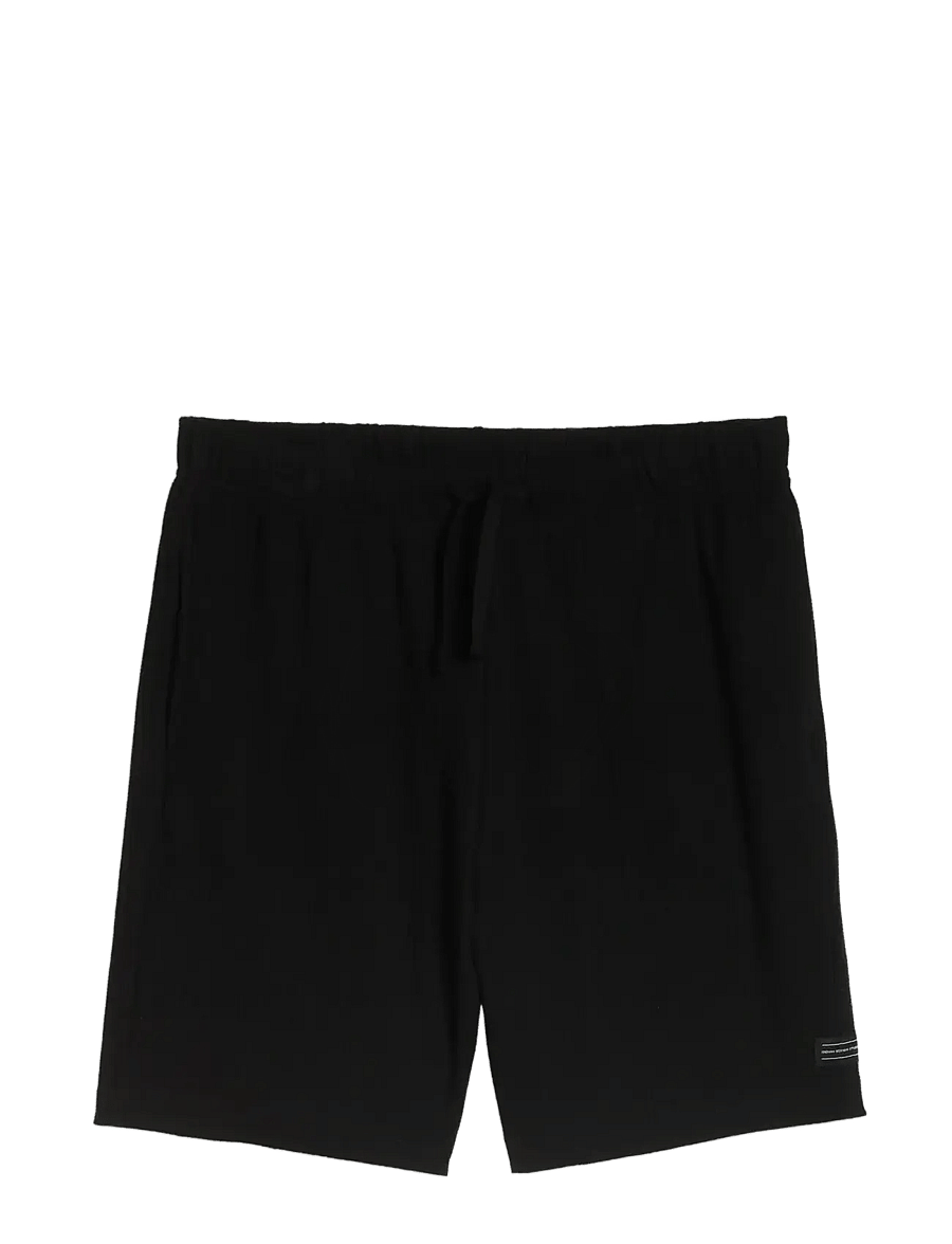Tom Tailor - relaxed structured sweat shorts - sweatshorts - black - 1